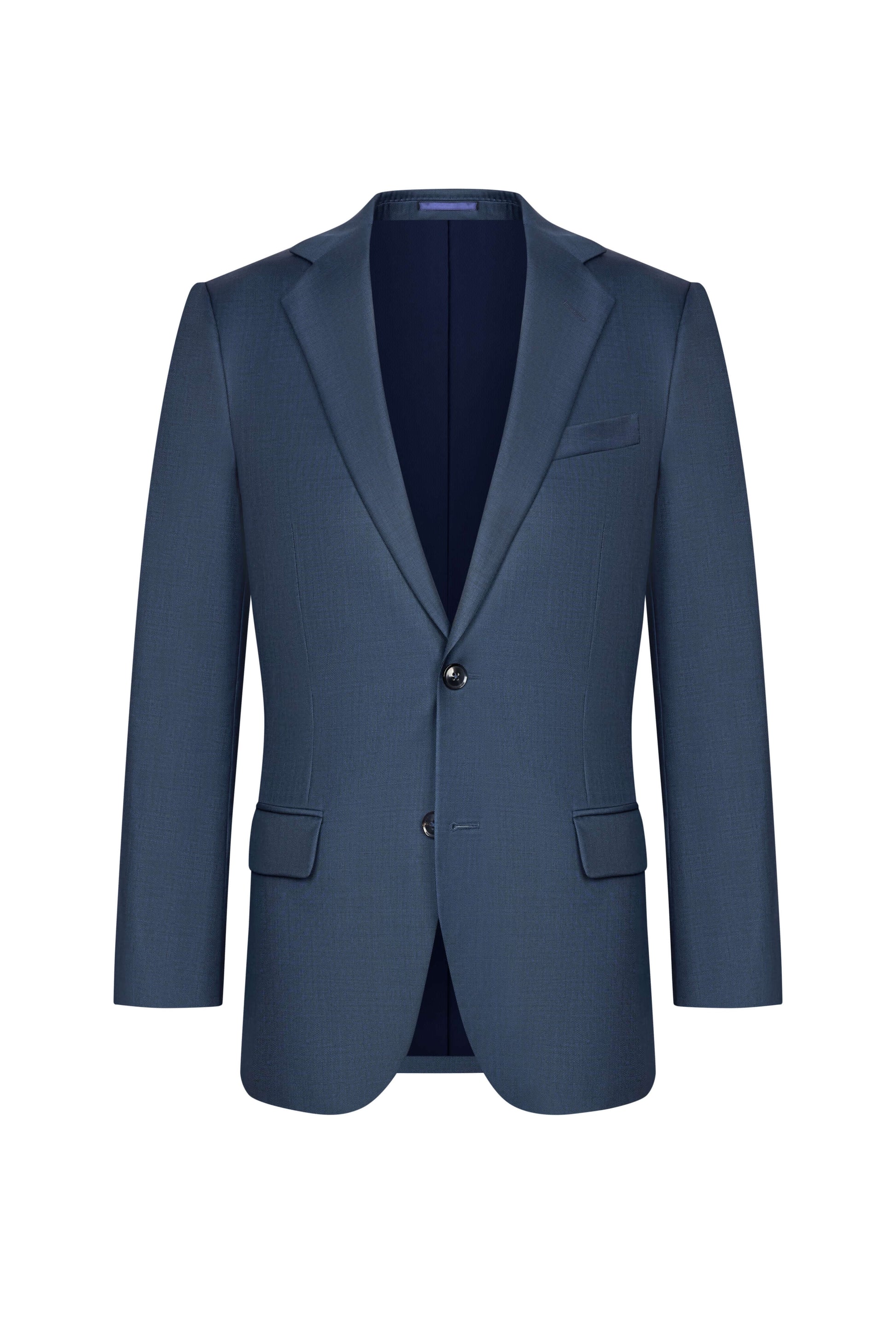 Reda Petrol Blue Sharkskin Custom Jacket
