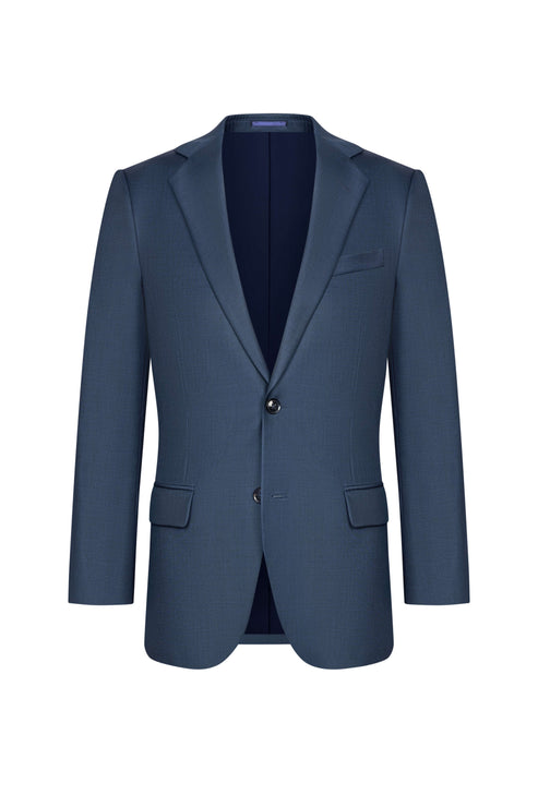 Reda Petrol Blue Sharkskin Custom Jacket