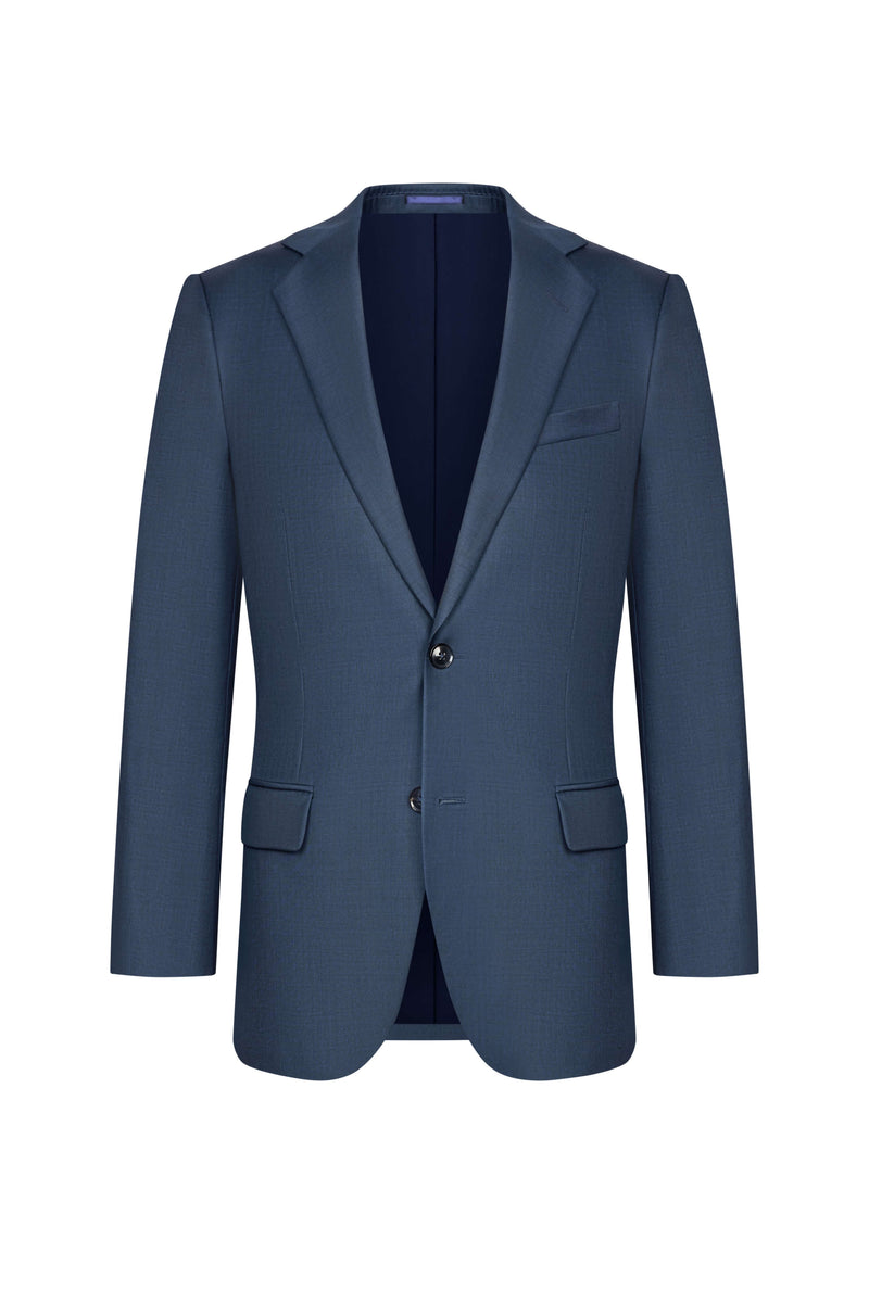 Reda Petrol Blue Sharkskin Custom Jacket