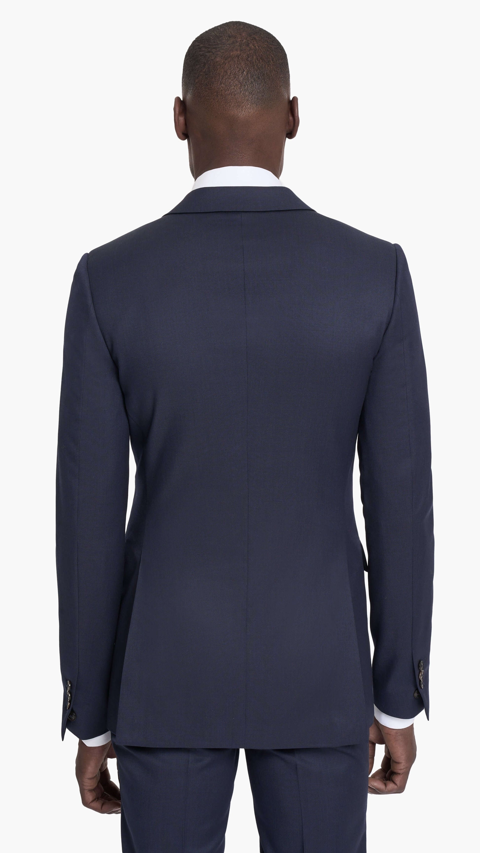 Midnight Blue Sharkskin Custom Jacket