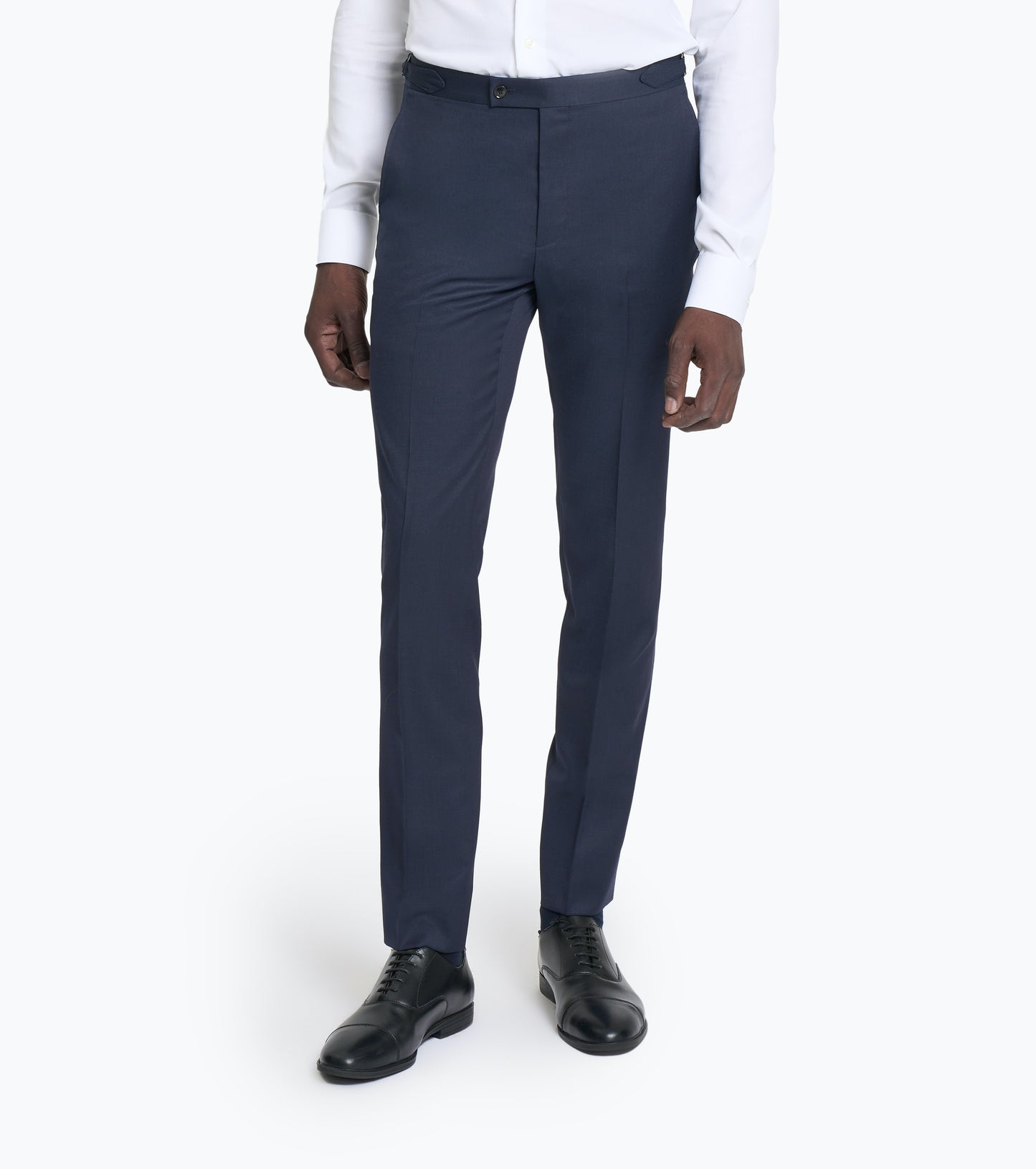 Reda Midnight Blue Sharkskin Custom Trouser