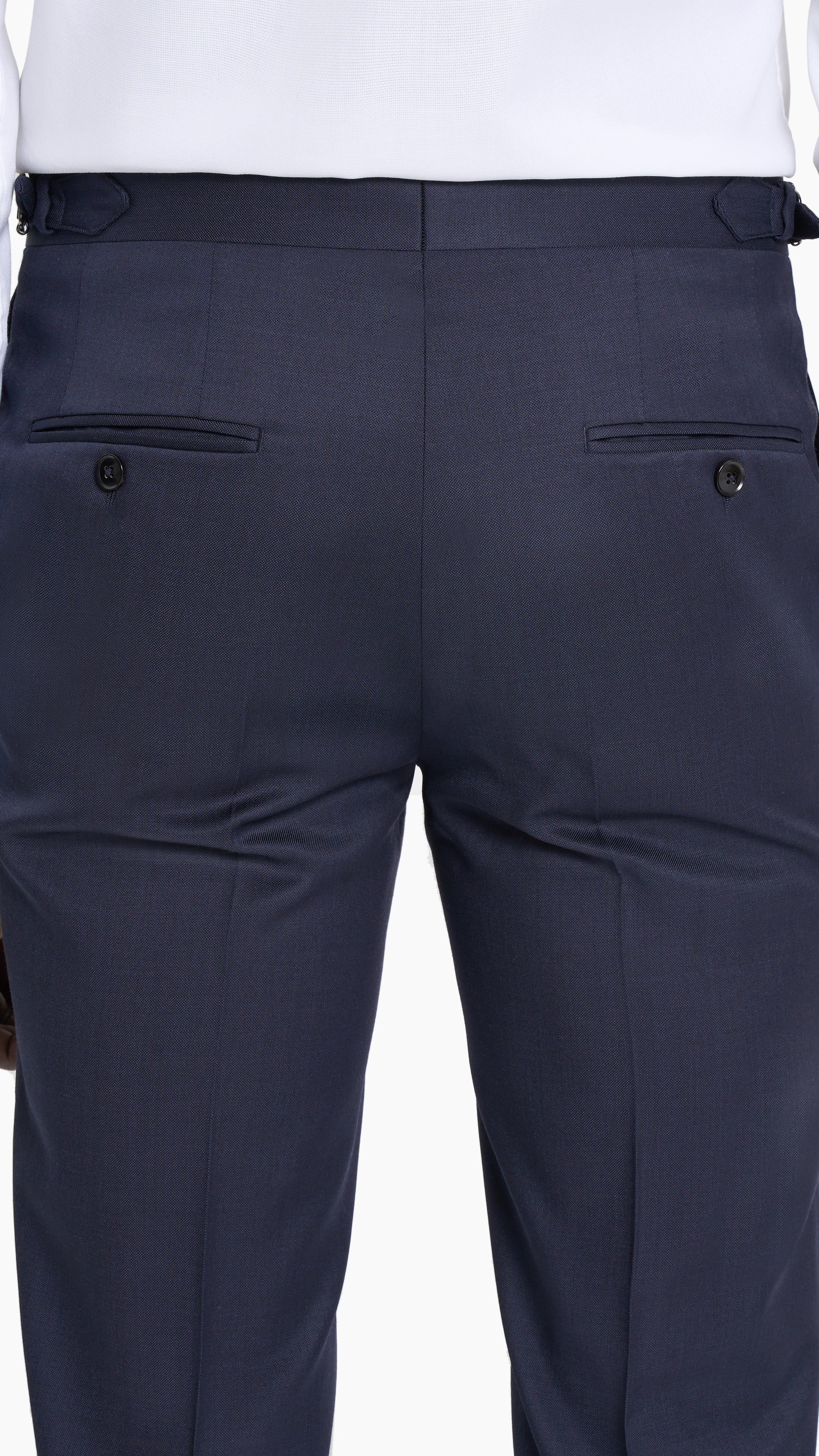 Midnight Blue Sharkskin Trouser