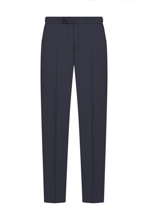 Reda Midnight Blue Sharkskin Custom Trouser