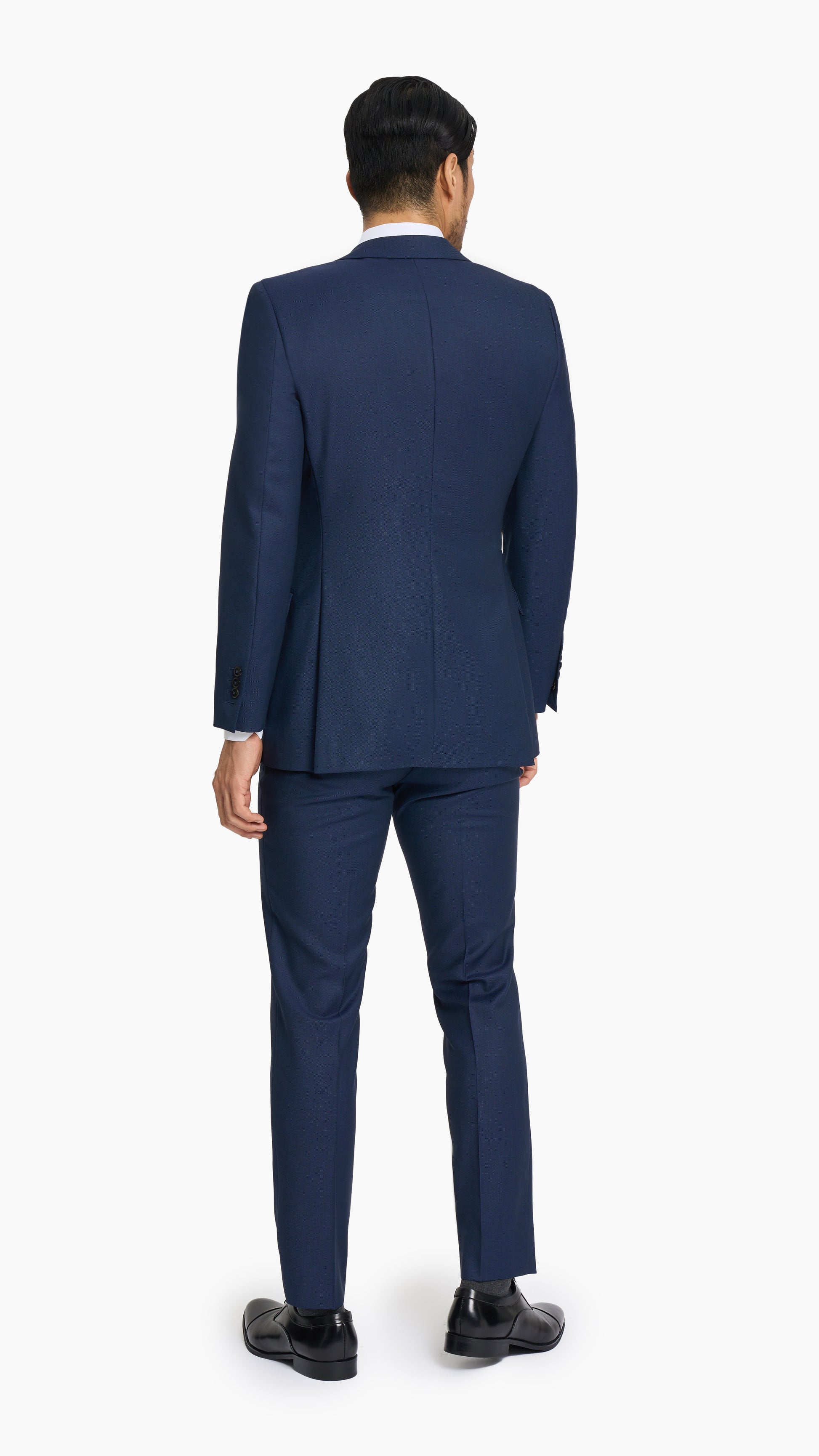 Navy Blue Birdseye Suit