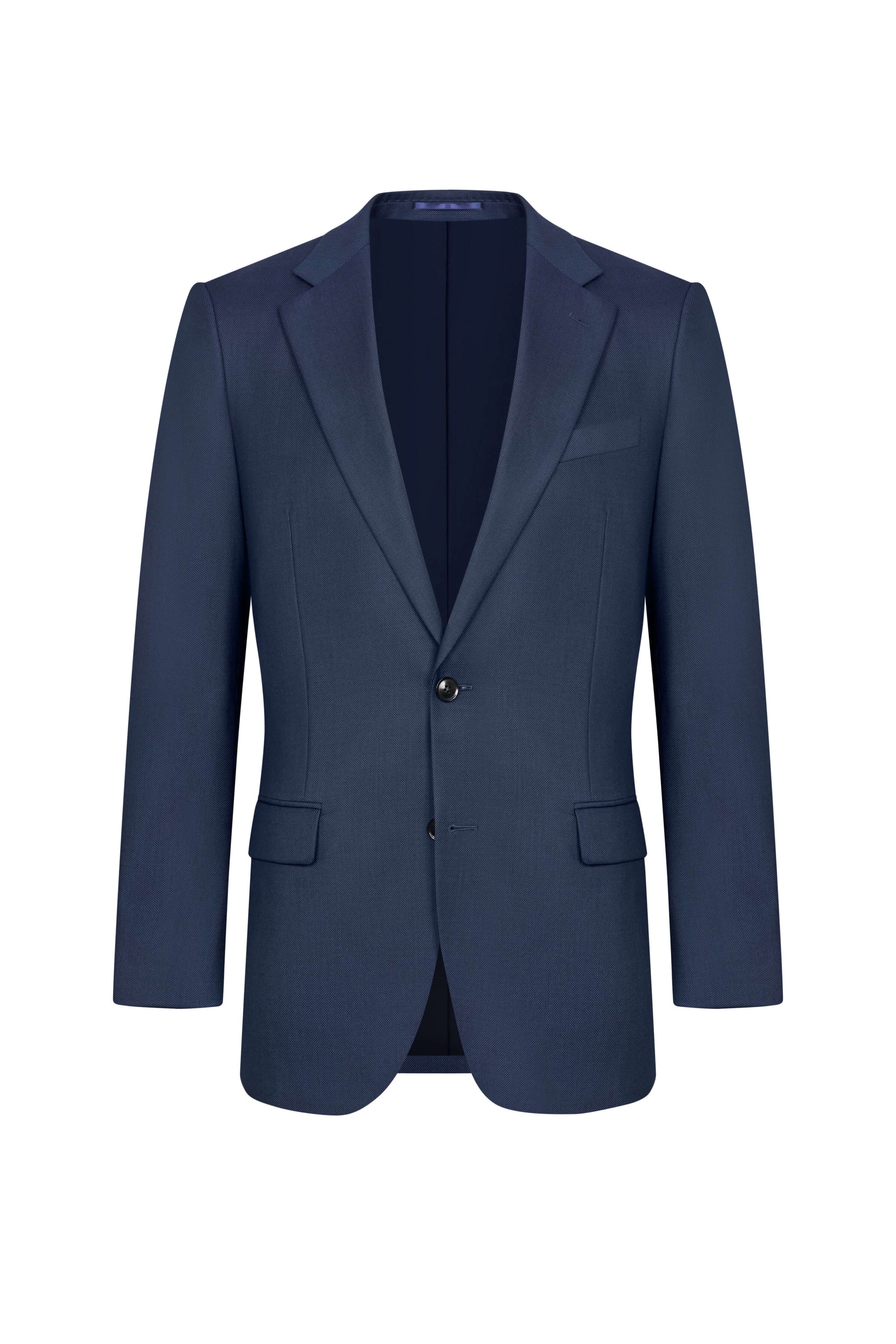 Reda Navy Blue Birdseye Custom Suit
