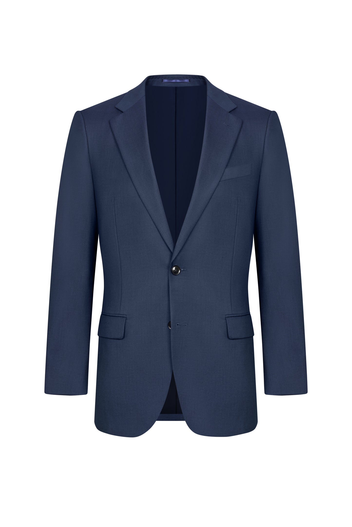 Navy Blue Birdseye Custom Suit