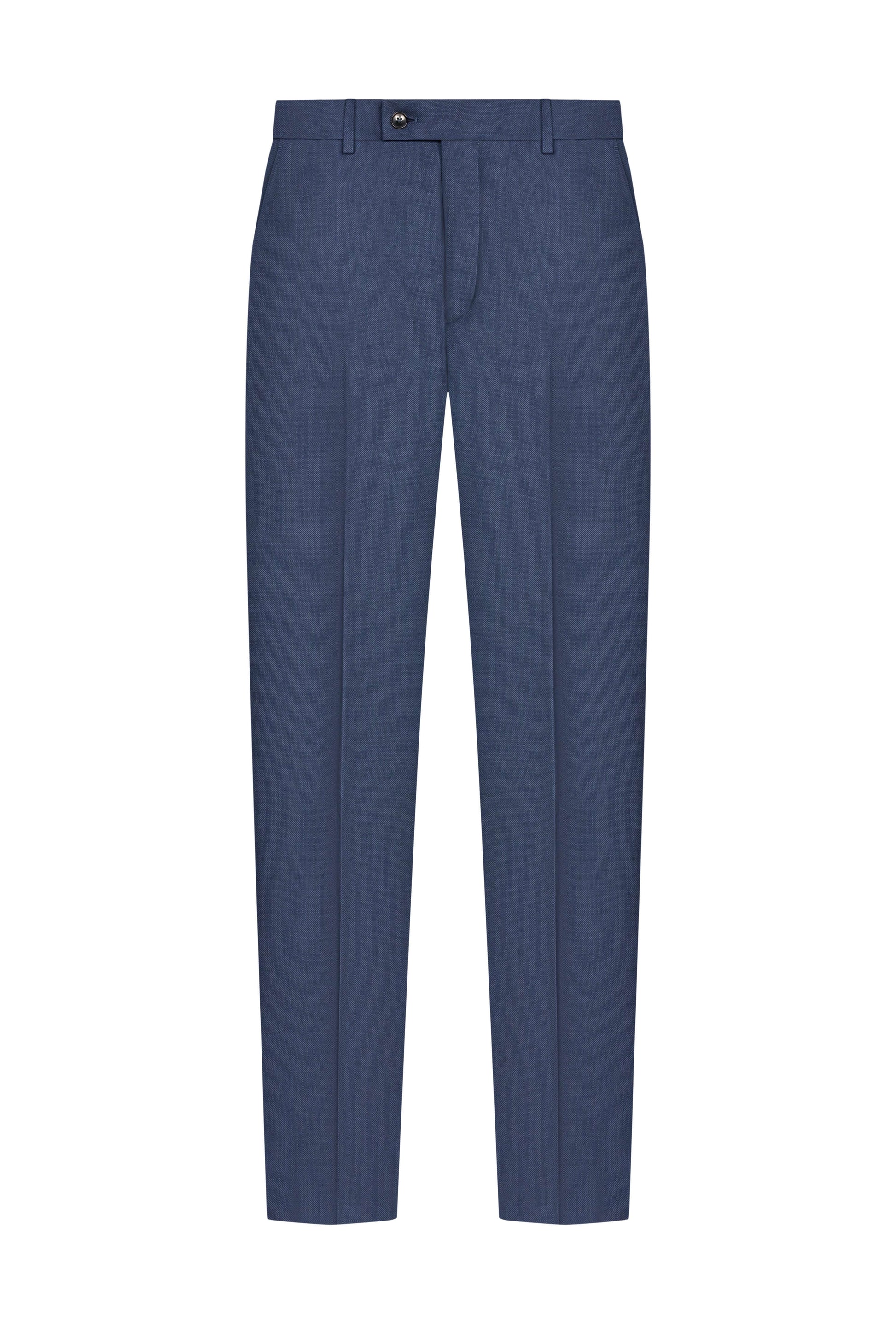 Reda Navy Blue Birdseye Custom Suit