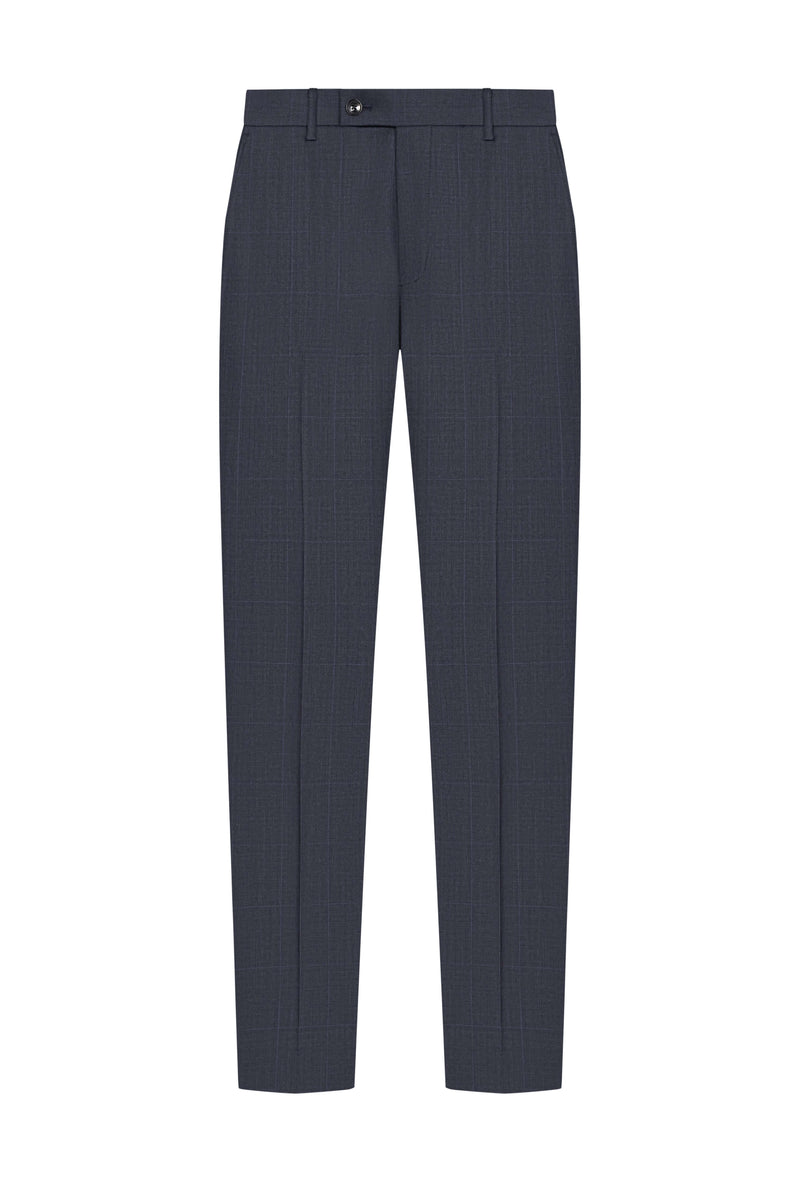 Reda Dark Navy Prince of Wales Custom Suit