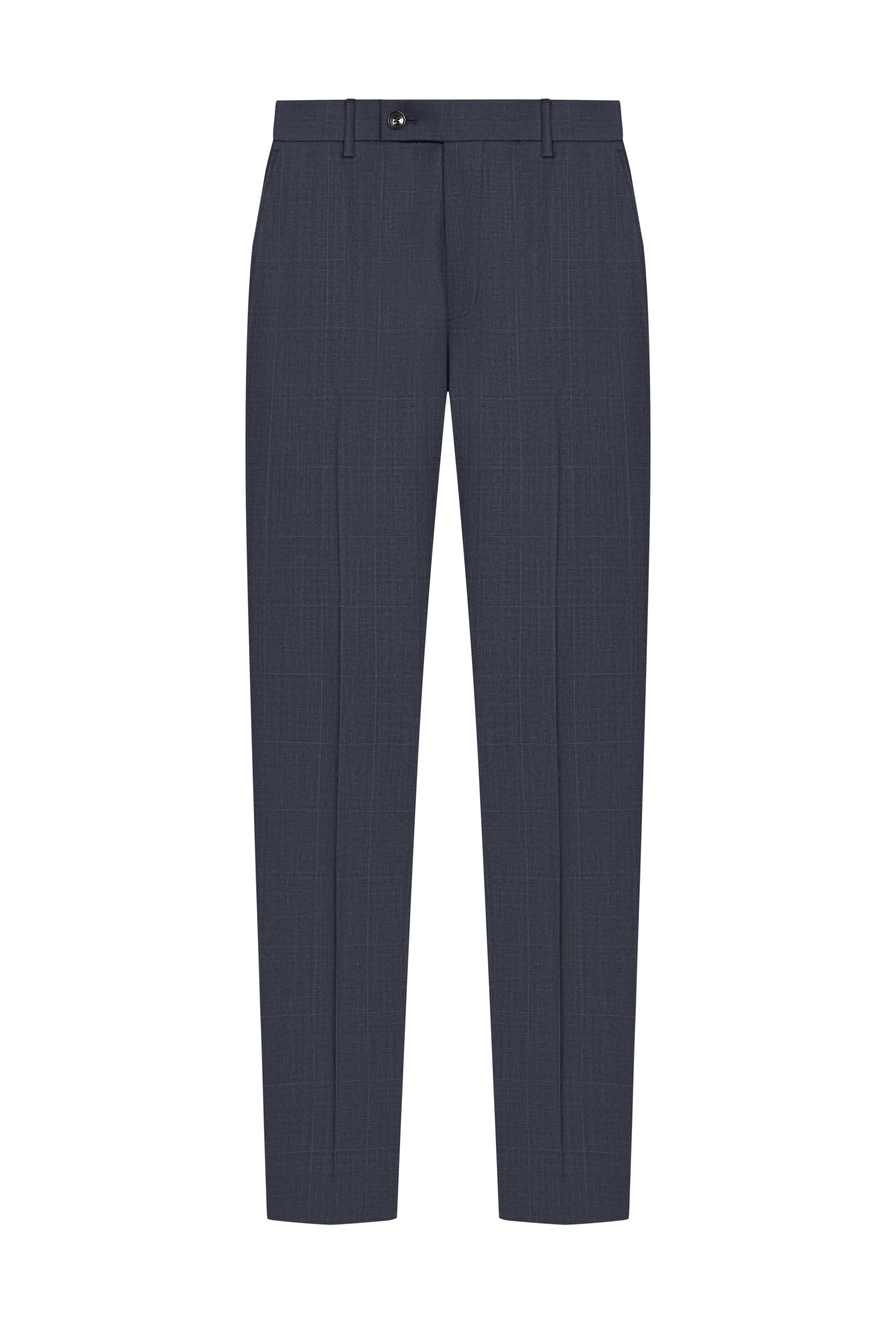 Reda Dark Navy Prince of Wales Custom Suit