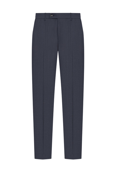 Reda Dark Navy Prince of Wales Custom Suit