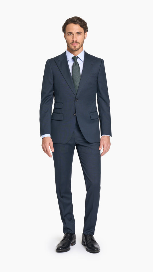 Midnight Blue Nailhead Suit