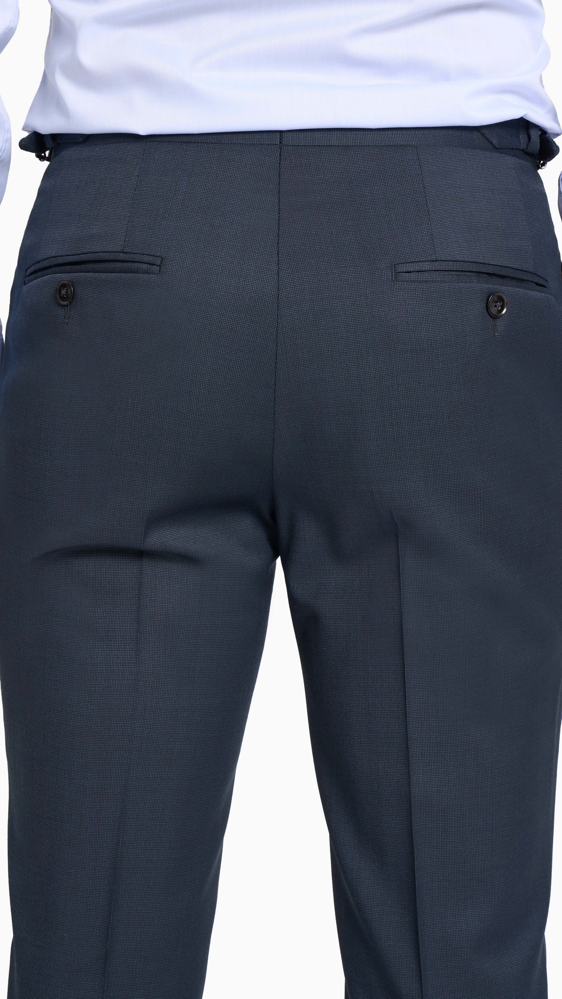 Reda Midnight Blue Nailhead Custom Suit