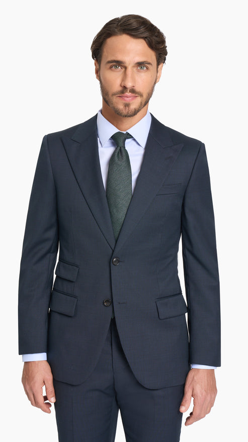 Midnight Blue Nailhead Suit