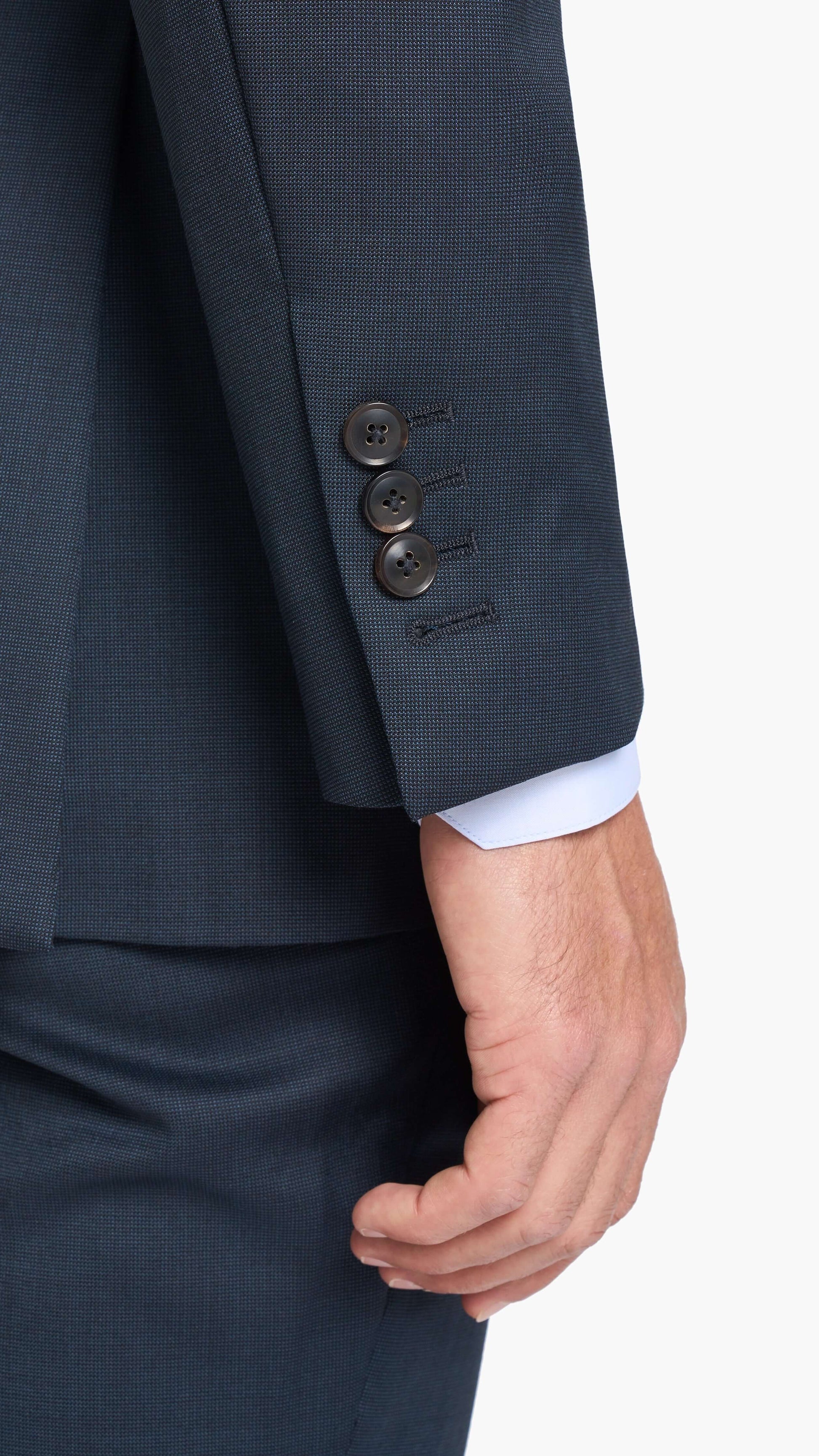 Reda Midnight Blue Nailhead Custom Suit