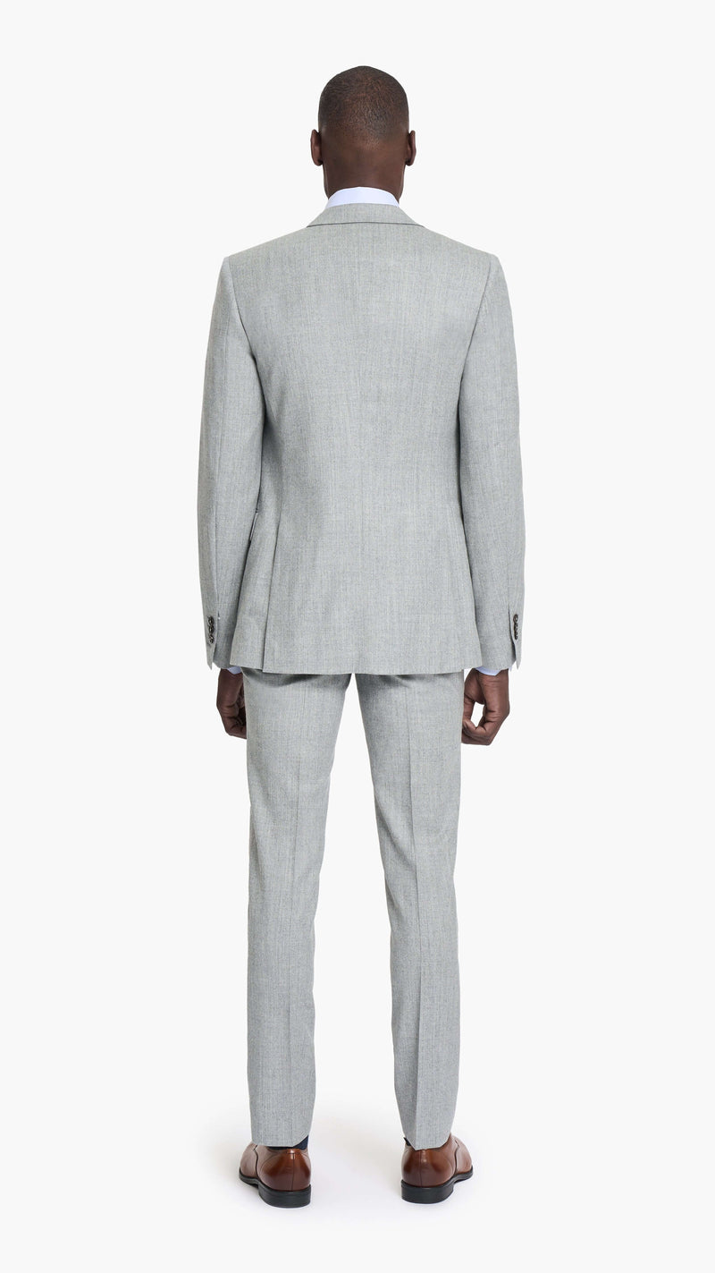 Reda Light Grey Flannel Custom Jacket