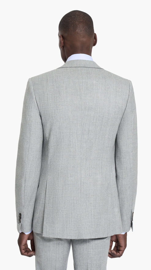 Reda Light Grey Flannel Custom Jacket