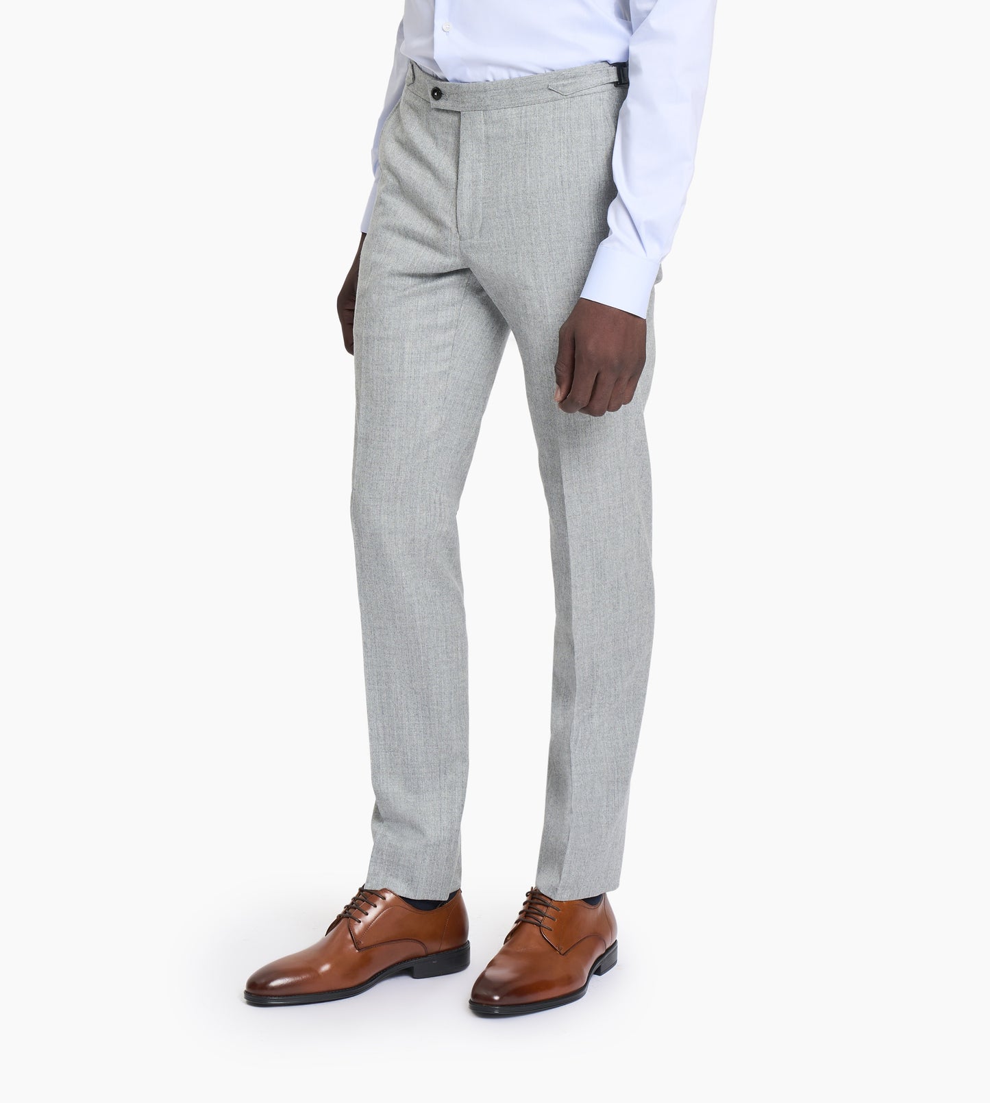 Light Grey Flannel Custom Trouser