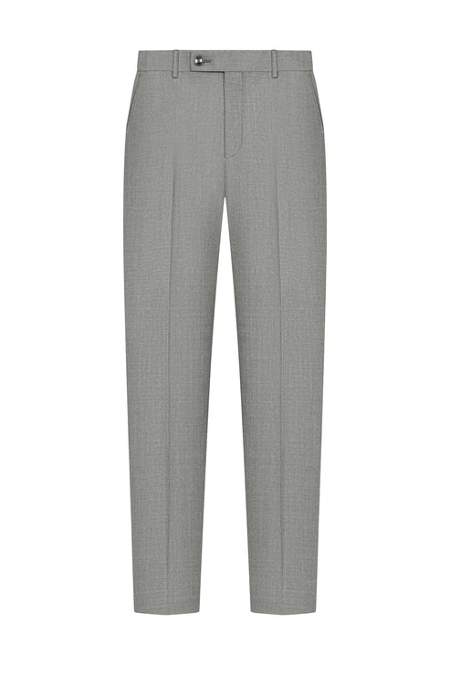 Reda Light Grey Flannel Custom Trouser