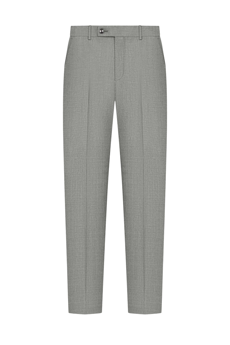 Reda Light Grey Flannel Custom Trouser