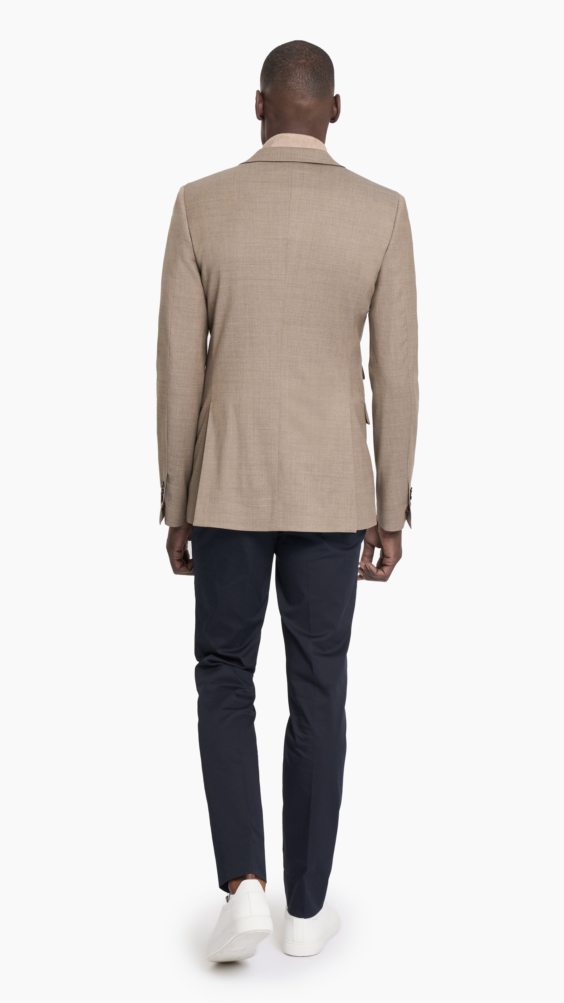 Reda Light Brown Twill Custom Jacket