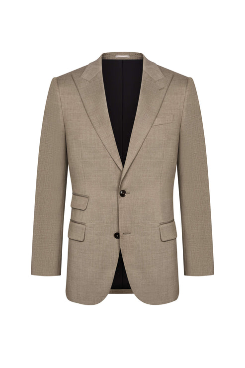 Reda Light Brown Twill Custom Jacket