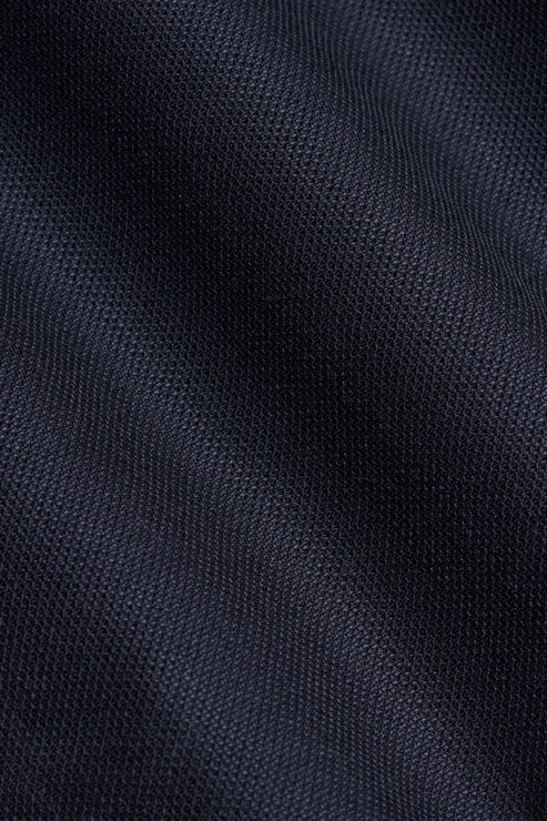 Reda Navy Blue Basket Weave Custom Jacket