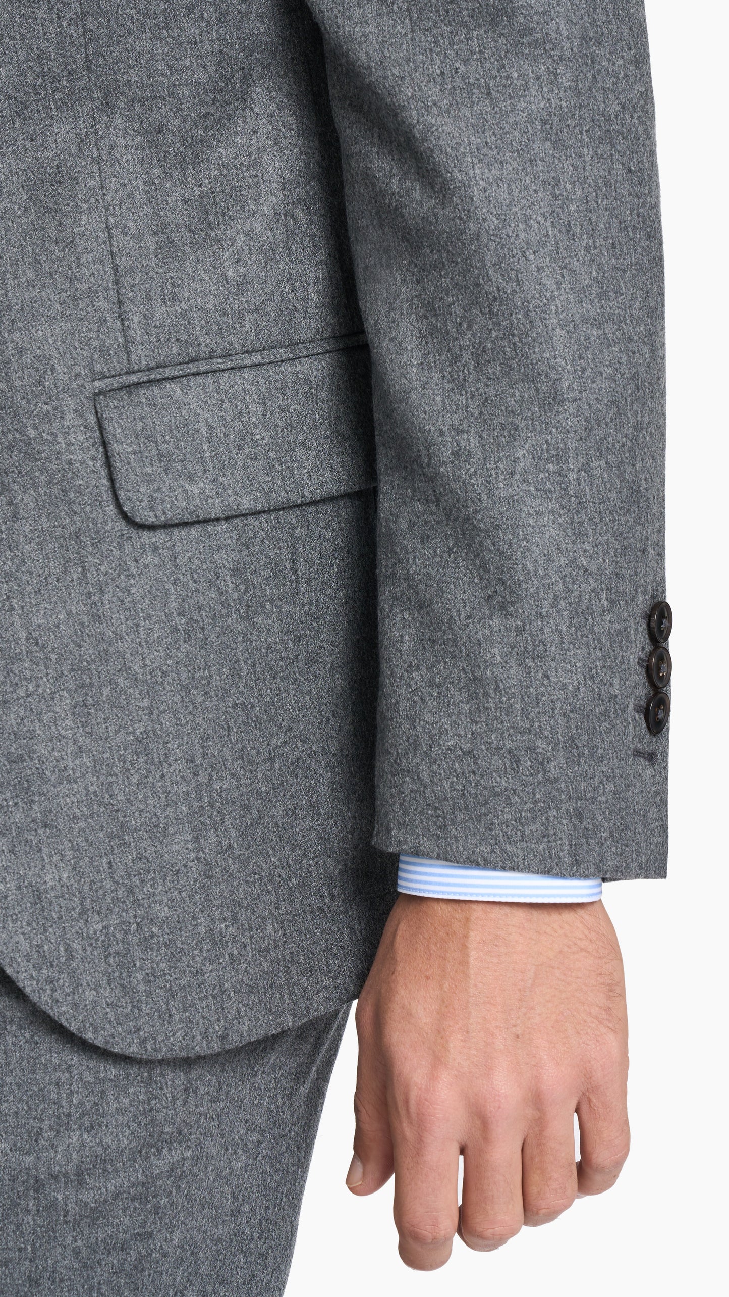 Steel Grey Flannel Jacket