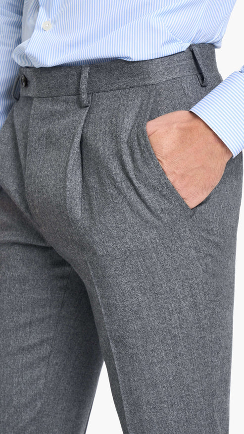 Reda Steel Grey Flannel Custom Suit