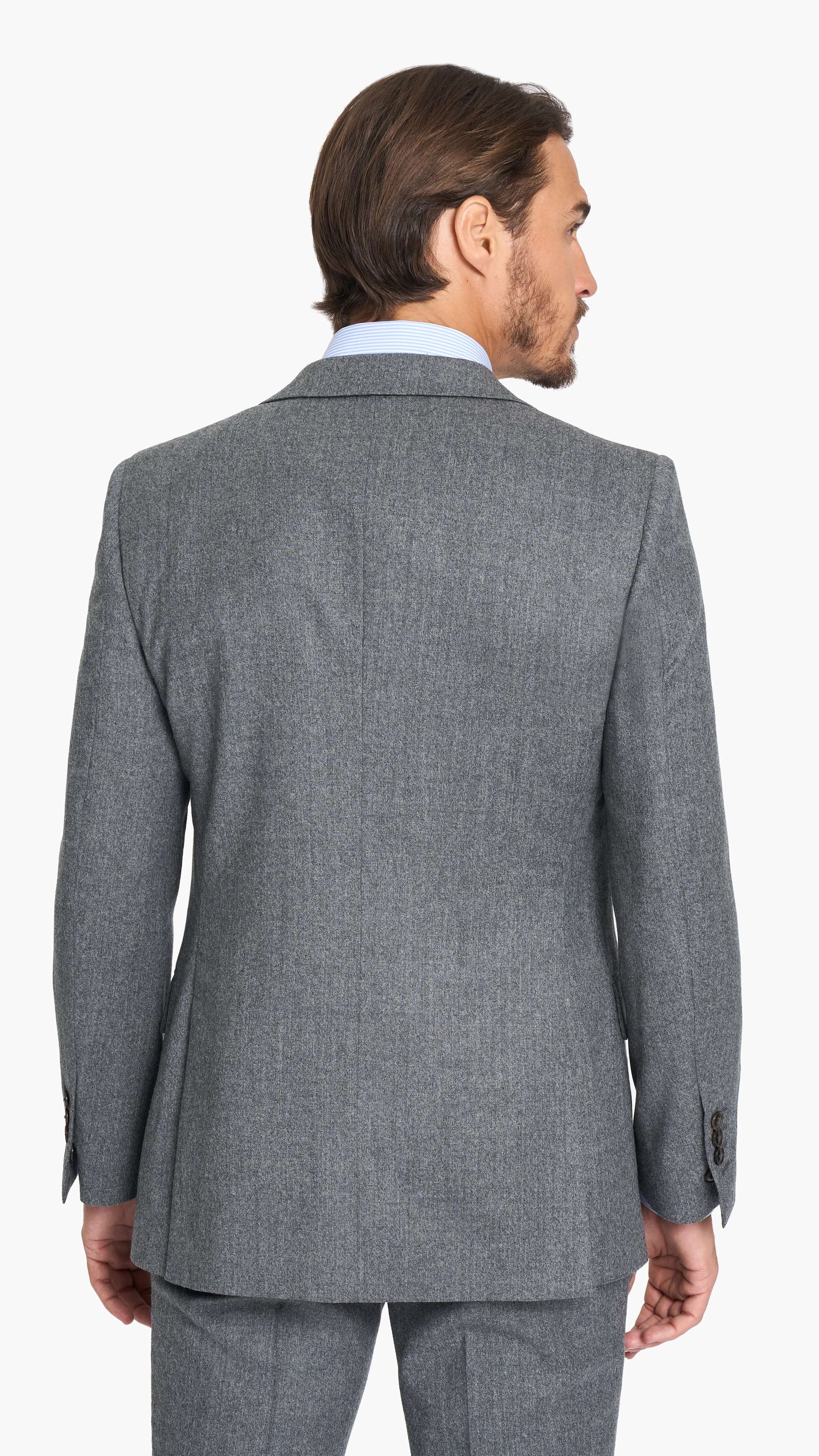 Reda Steel Grey Flannel Custom Suit