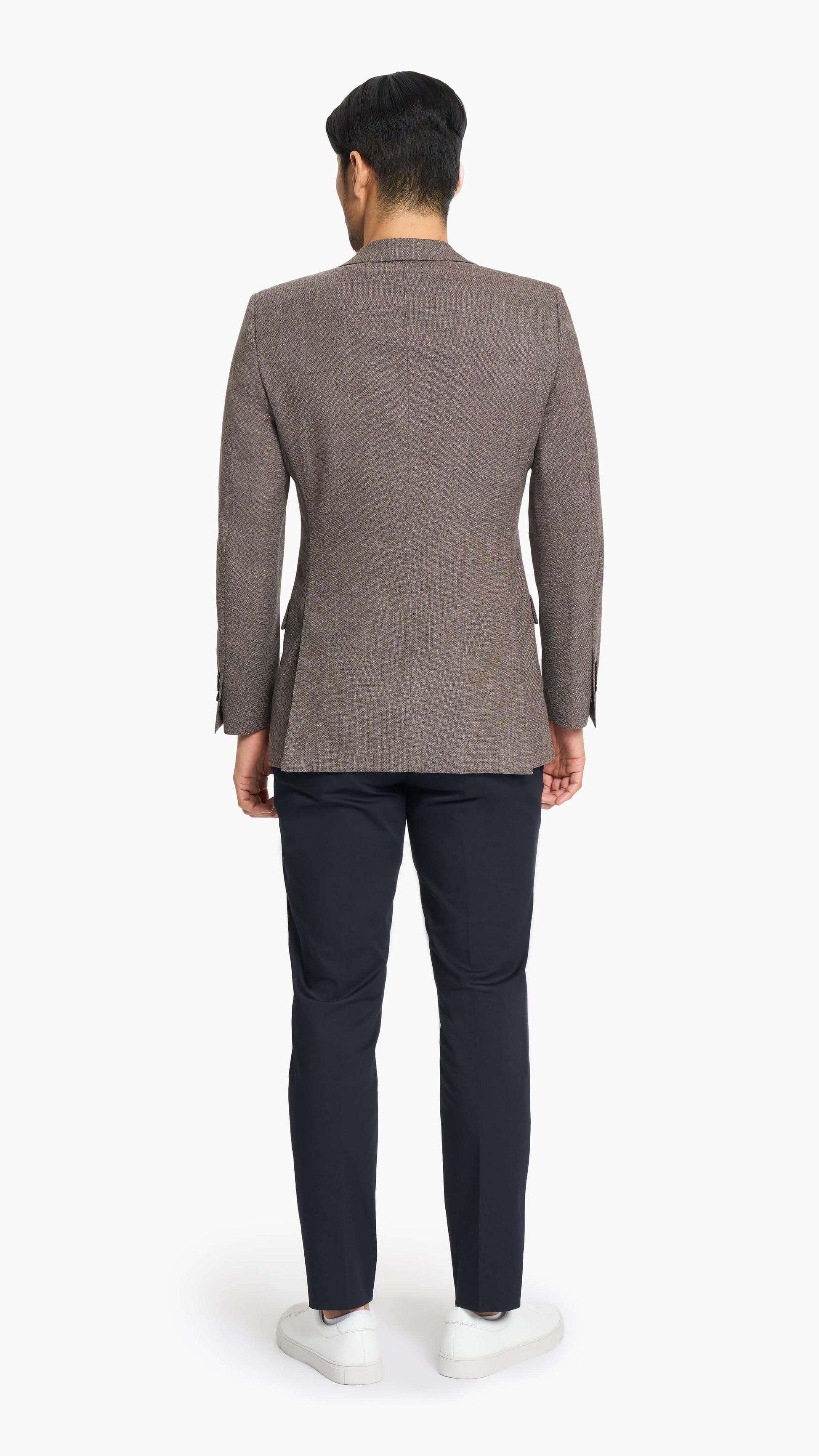 Reda Brown Basket Weave Custom Jacket