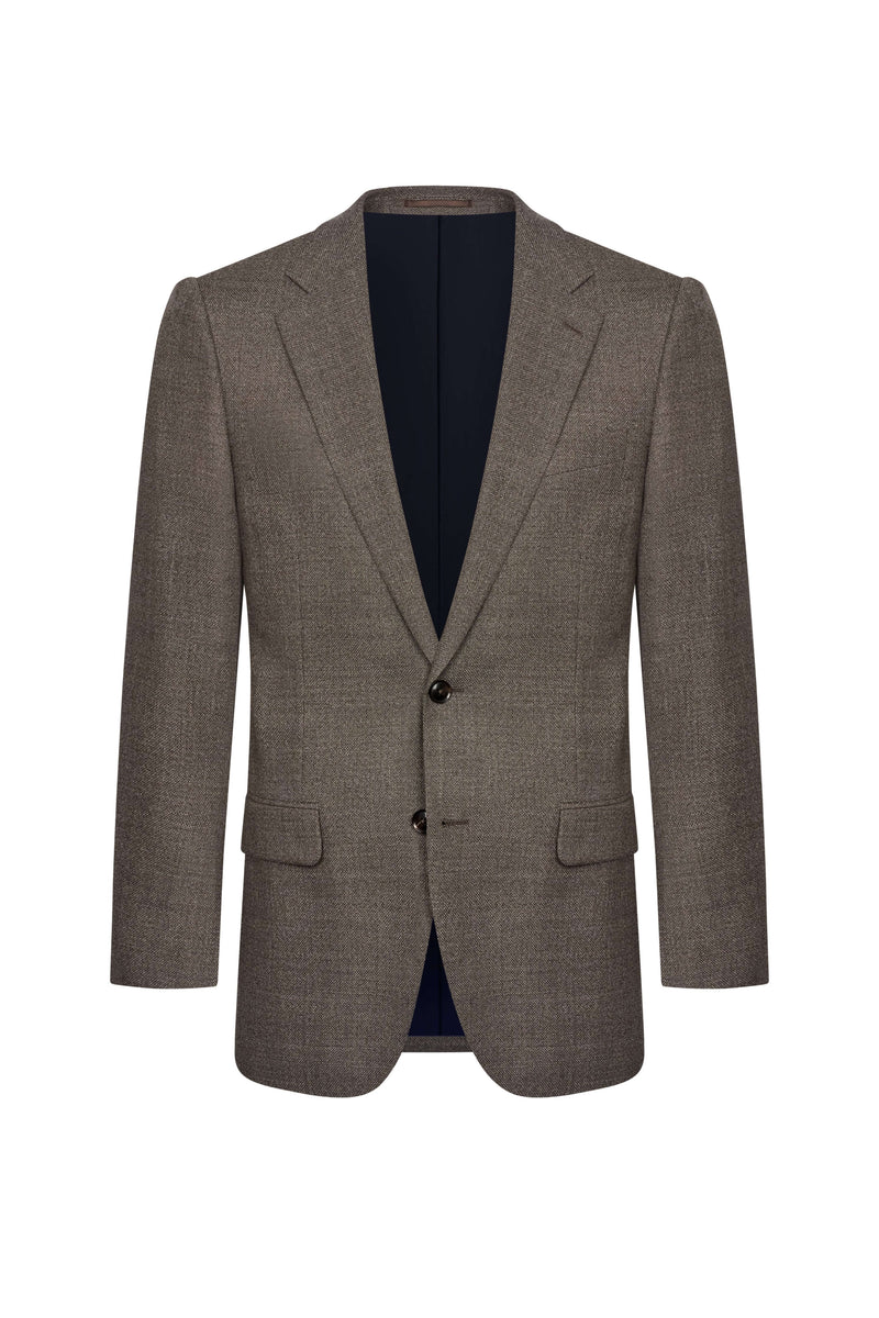 Reda Brown Basket Weave Custom Jacket