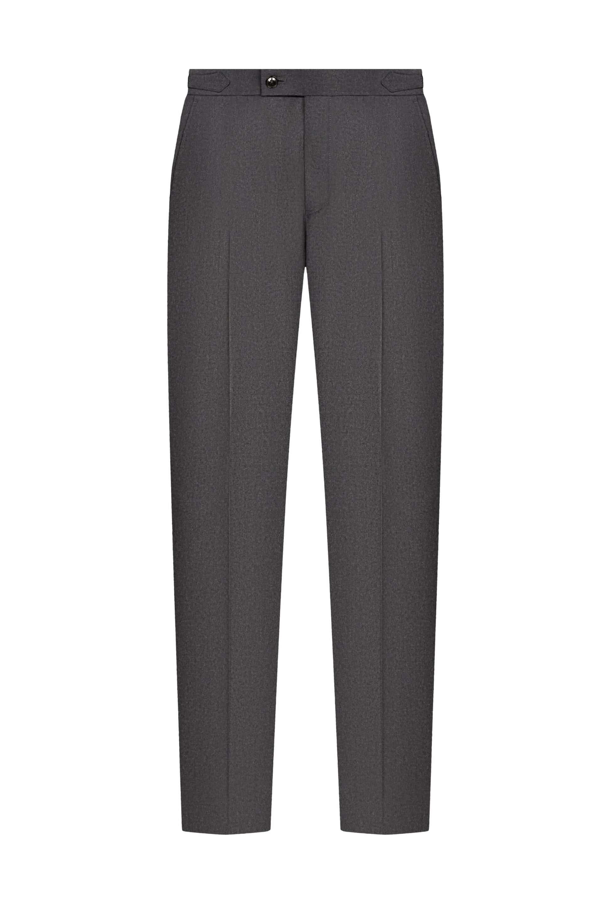 Reda Charcoal Grey Flannel Custom Suit