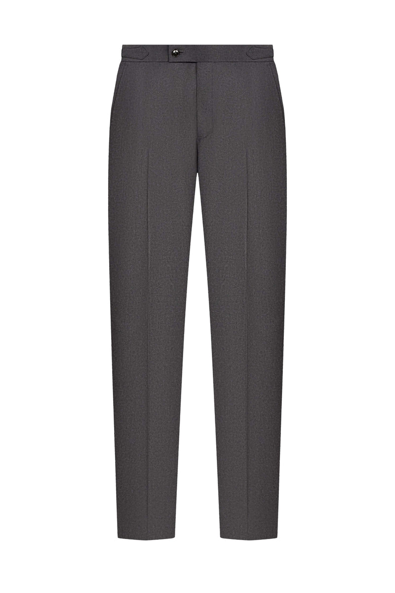 Reda Charcoal Grey Flannel Custom Suit