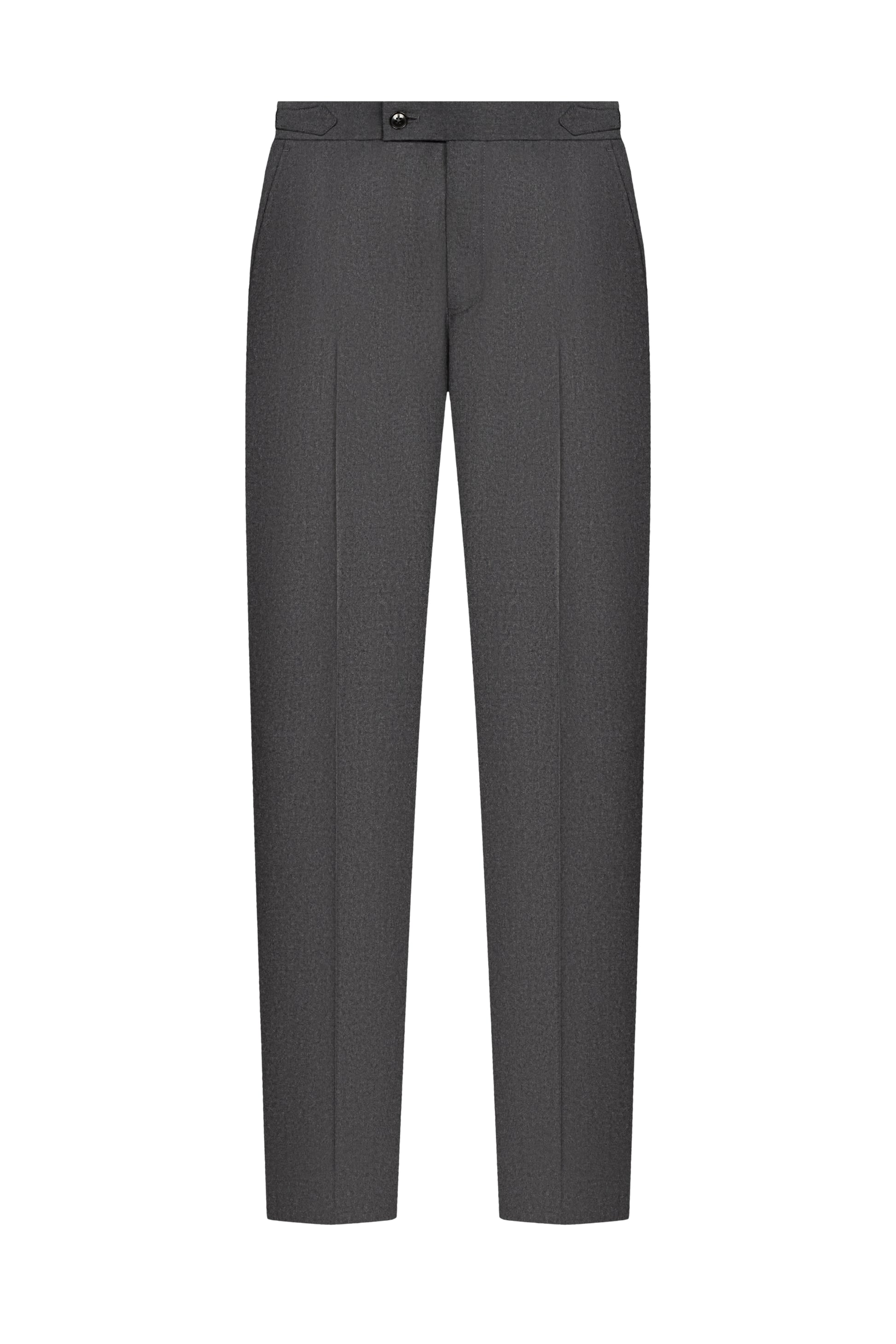 Reda Charcoal Grey Flannel Custom Trouser
