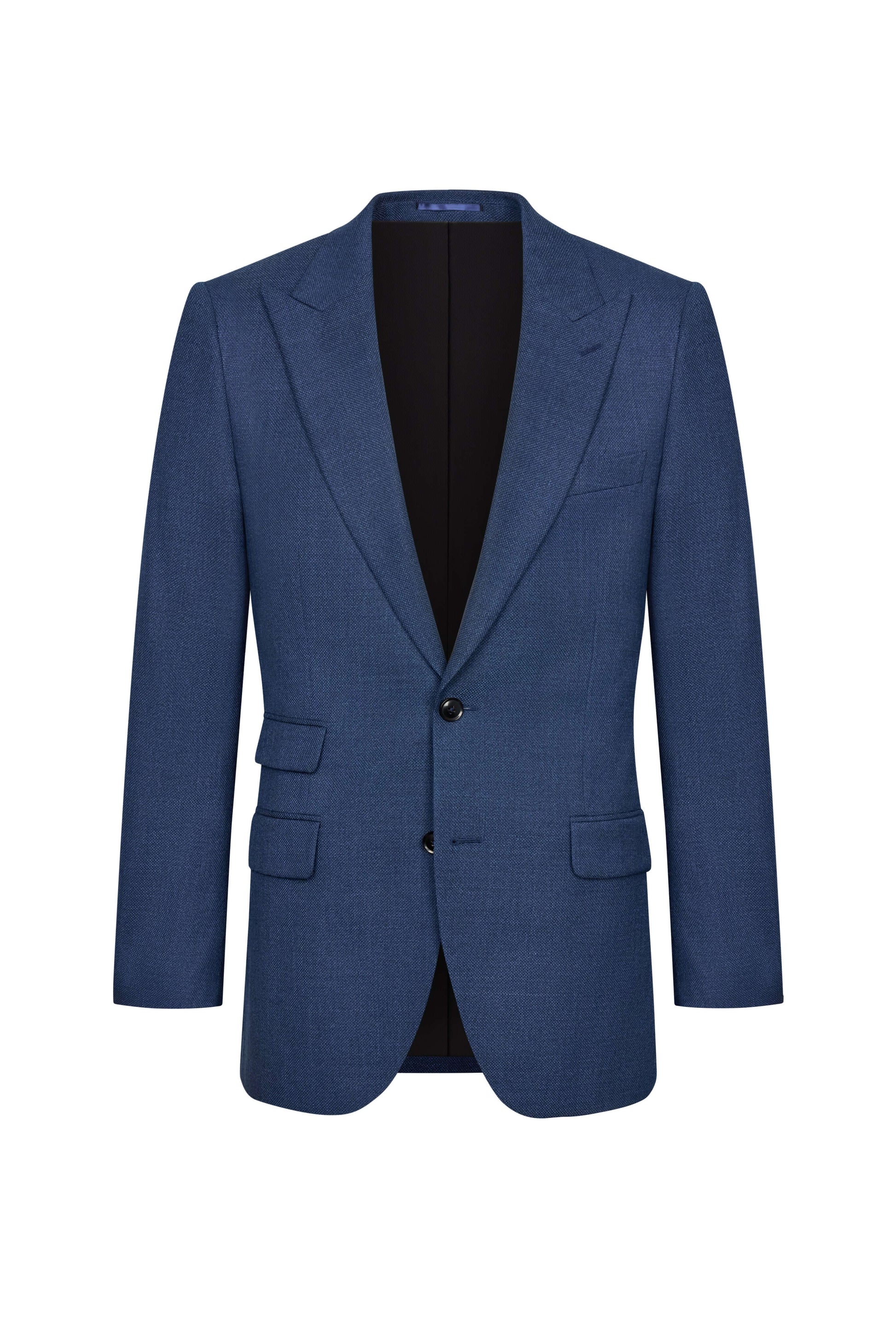Reda Royal Blue Basket Weave Custom Jacket