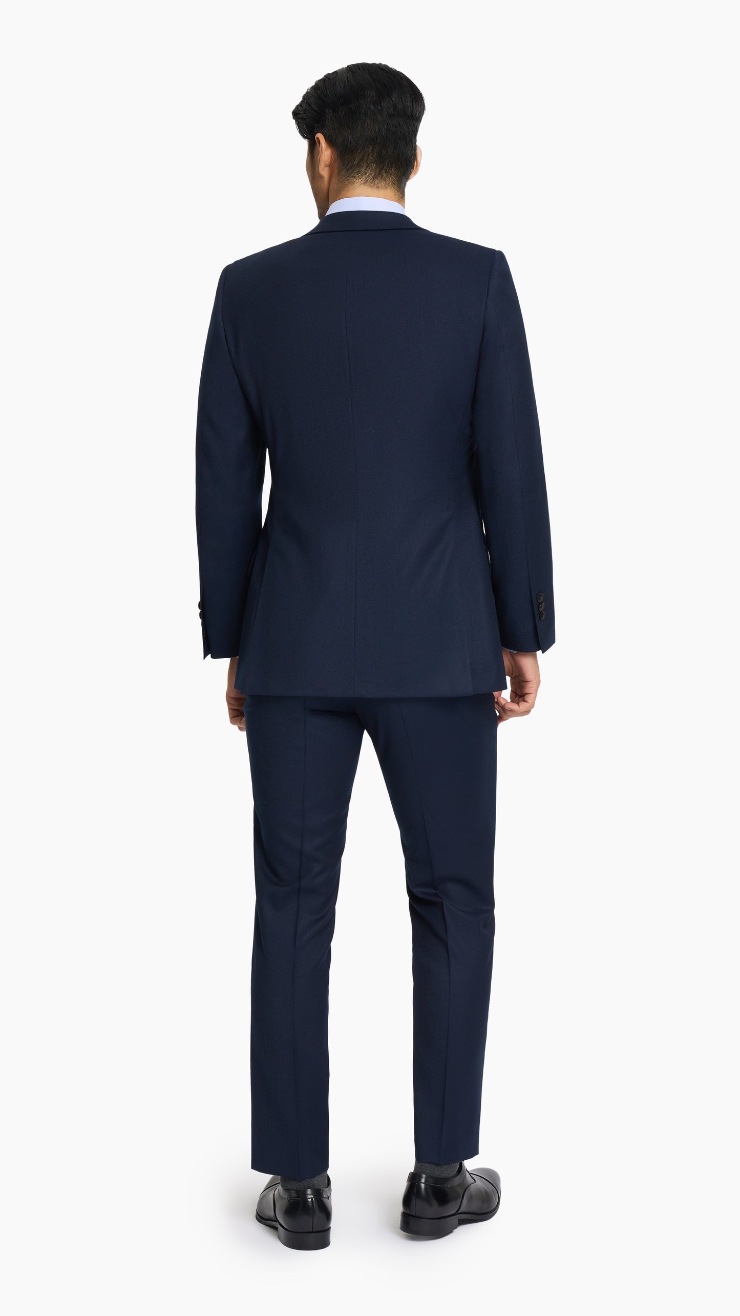 Reda Midnight Blue Flannel Custom Jacket