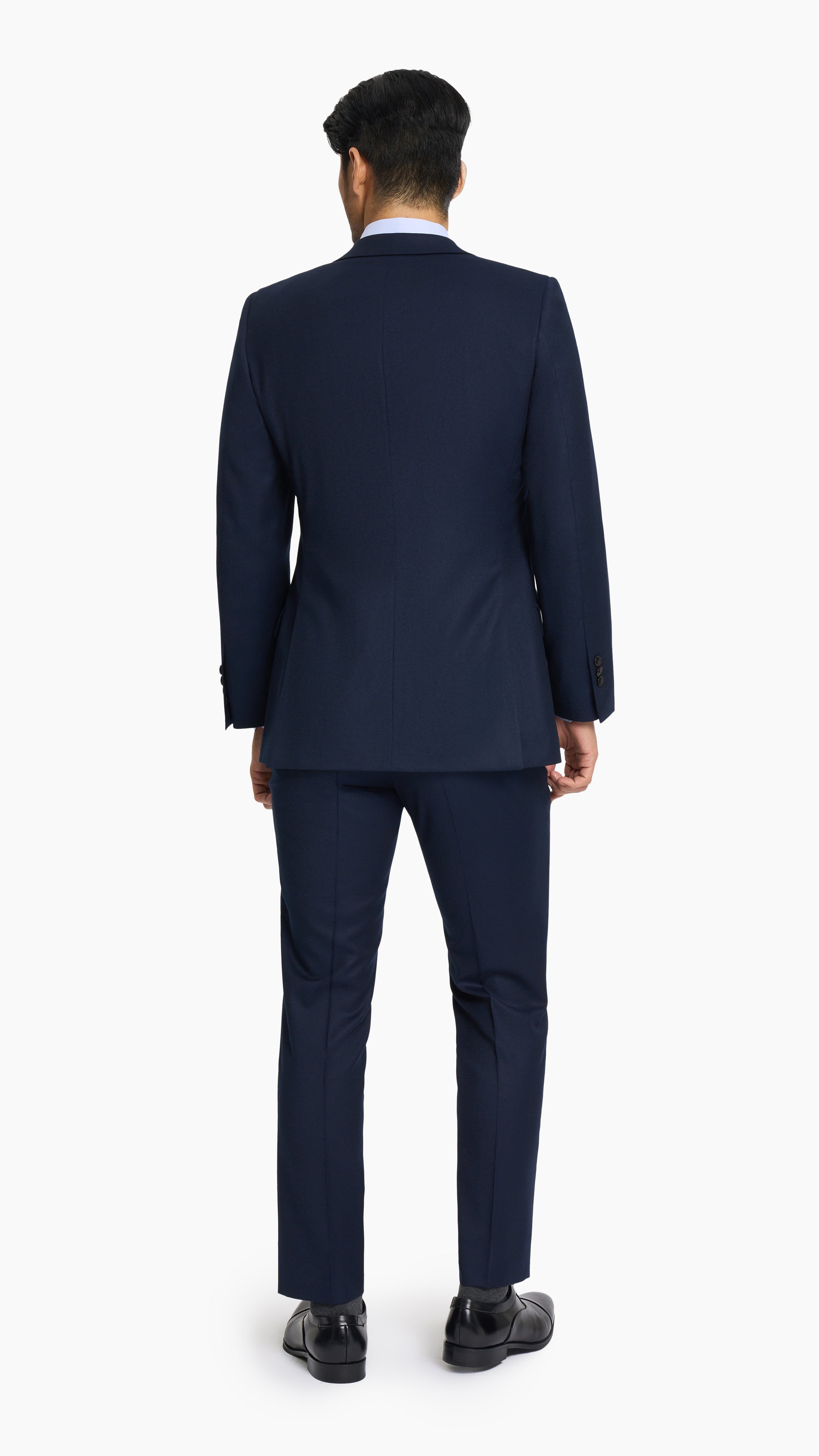 Reda Midnight Blue Flannel Custom Jacket