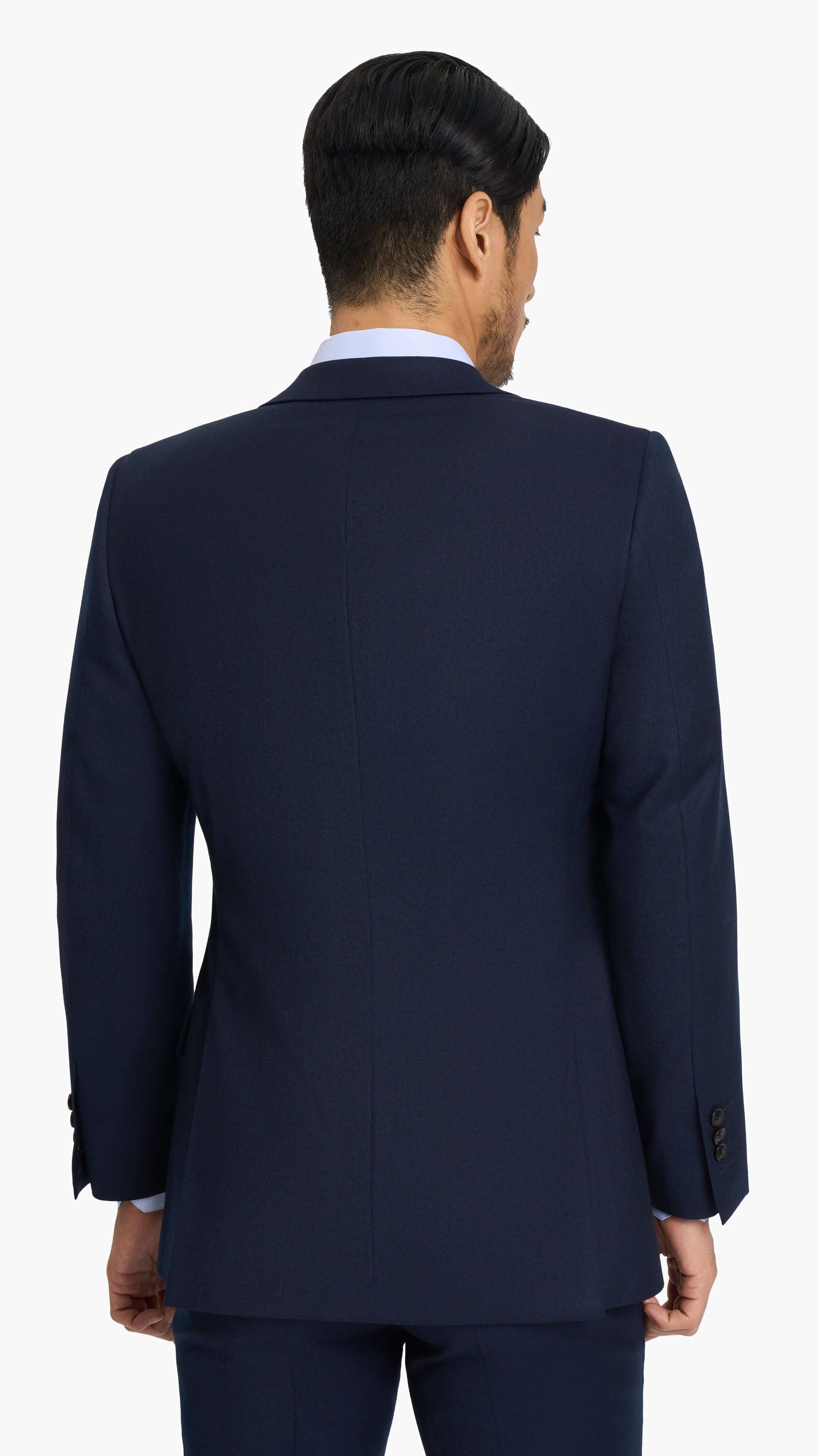 Reda Midnight Blue Flannel Custom Jacket