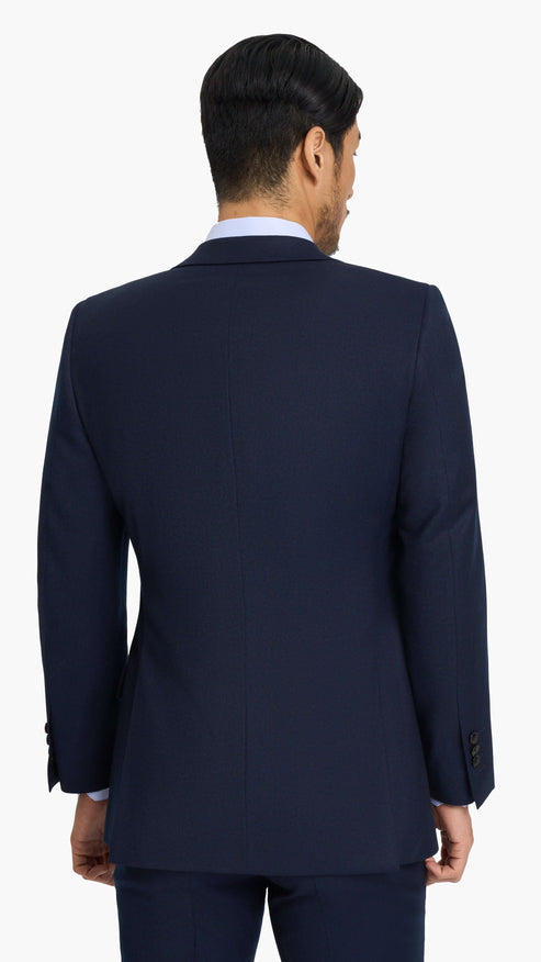 Reda Midnight Blue Flannel Custom Jacket