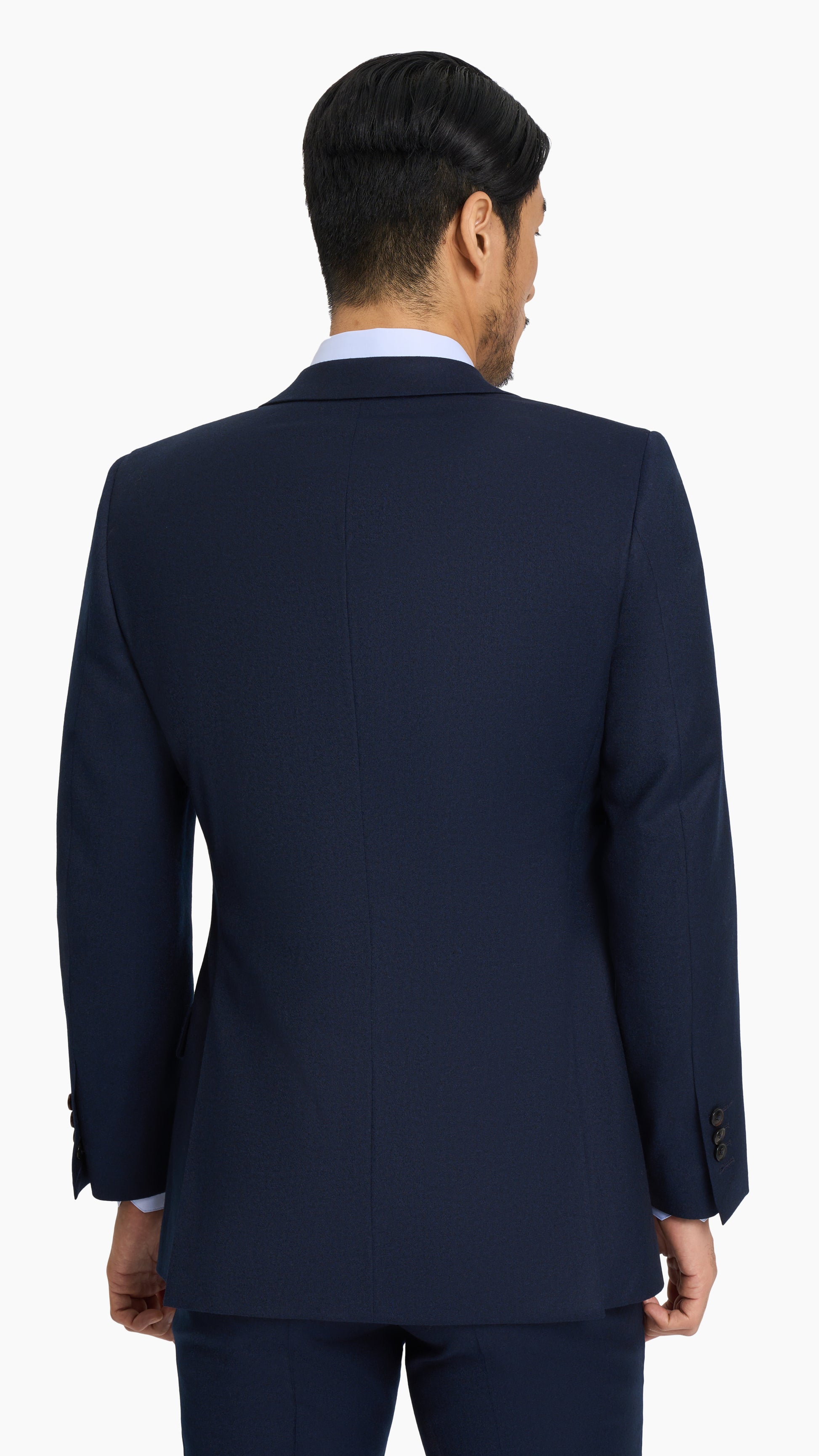 Reda Midnight Blue Flannel Custom Jacket