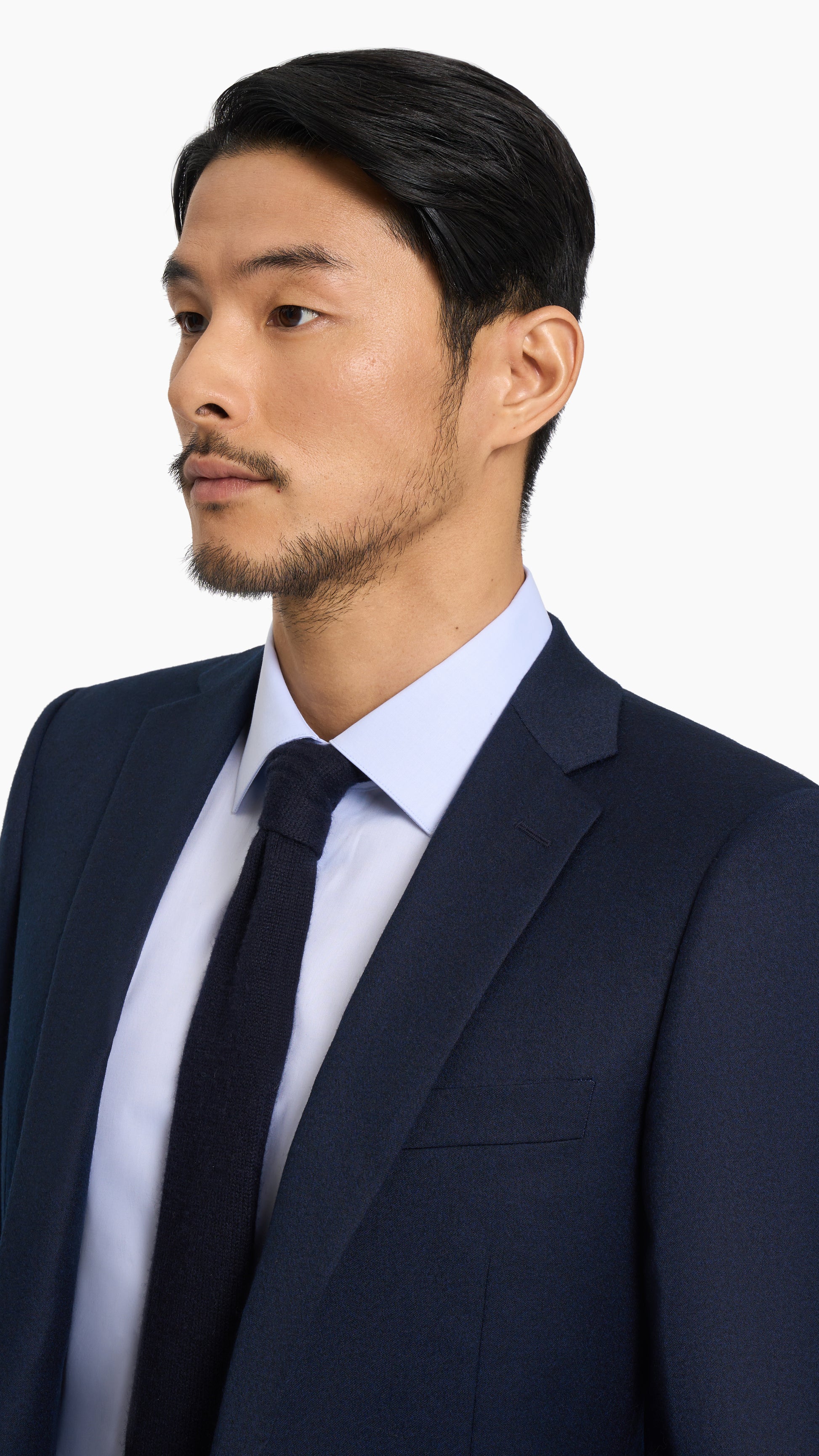 Reda Midnight Blue Flannel Custom Jacket