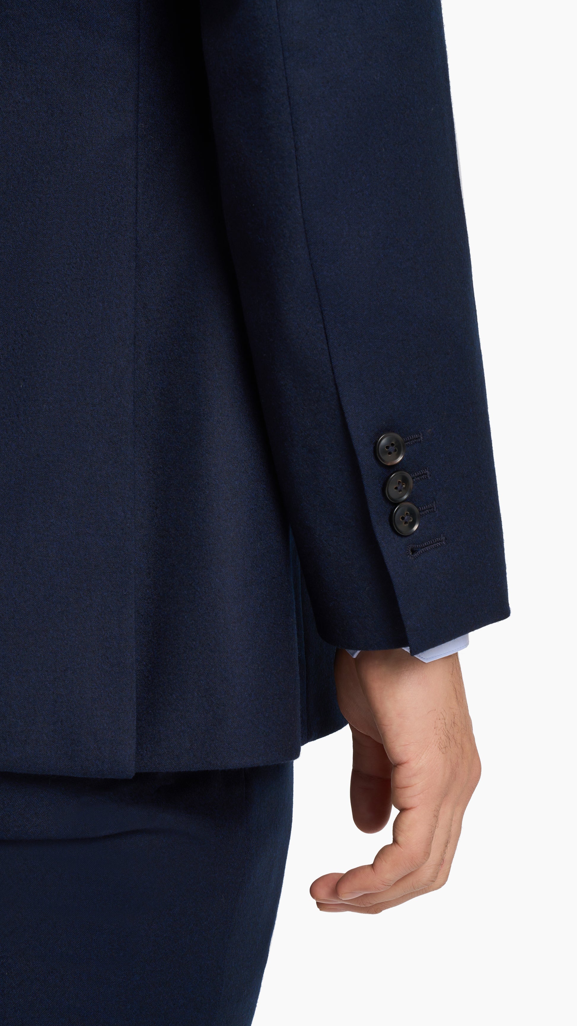 Reda Midnight Blue Flannel Custom Jacket
