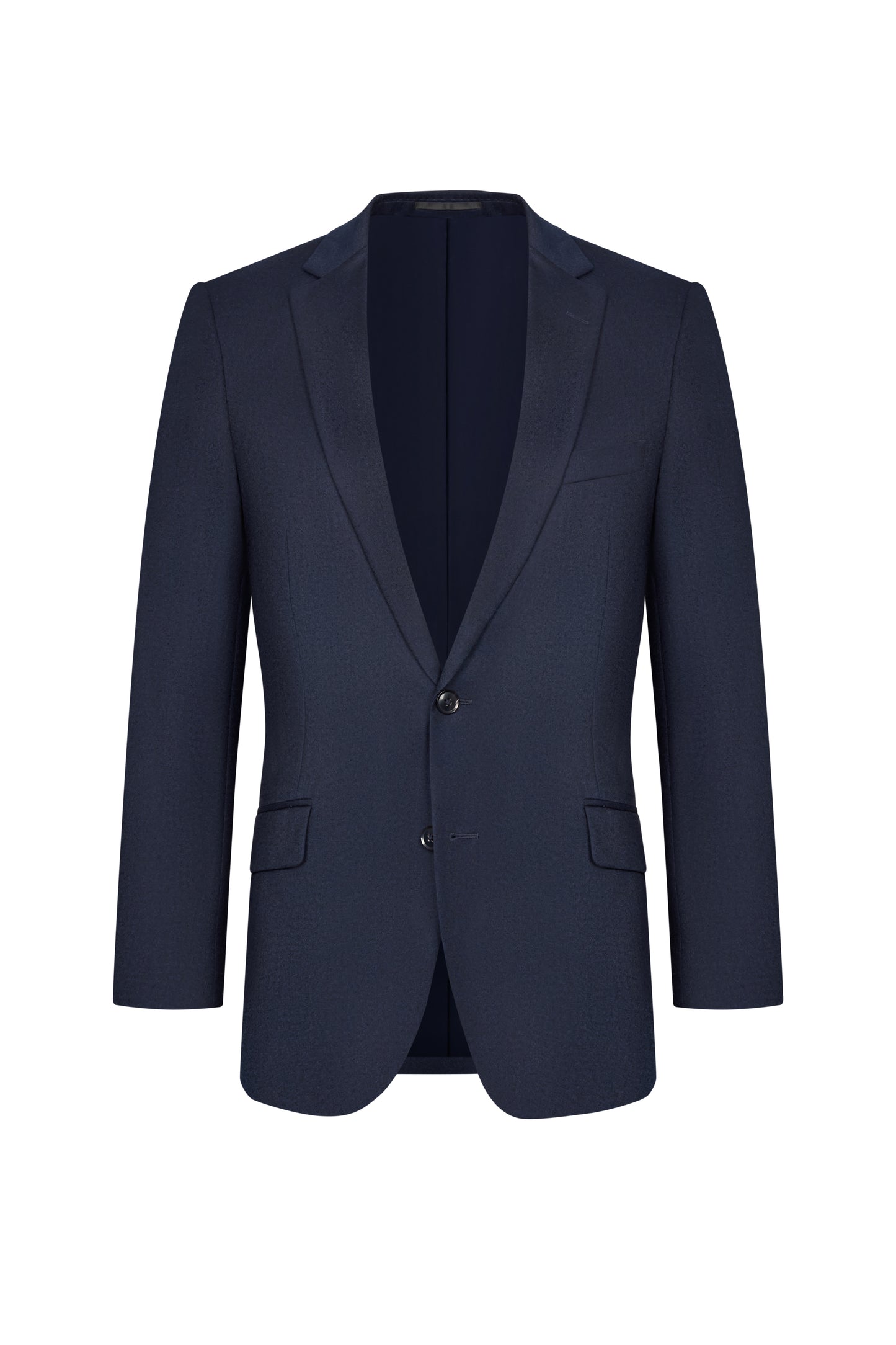 Midnight Blue Flannel Custom Suit
