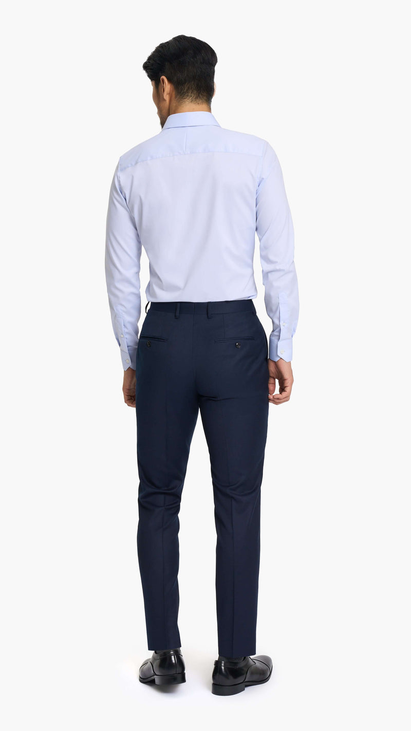 Reda Midnight Blue Flannel Custom Trouser