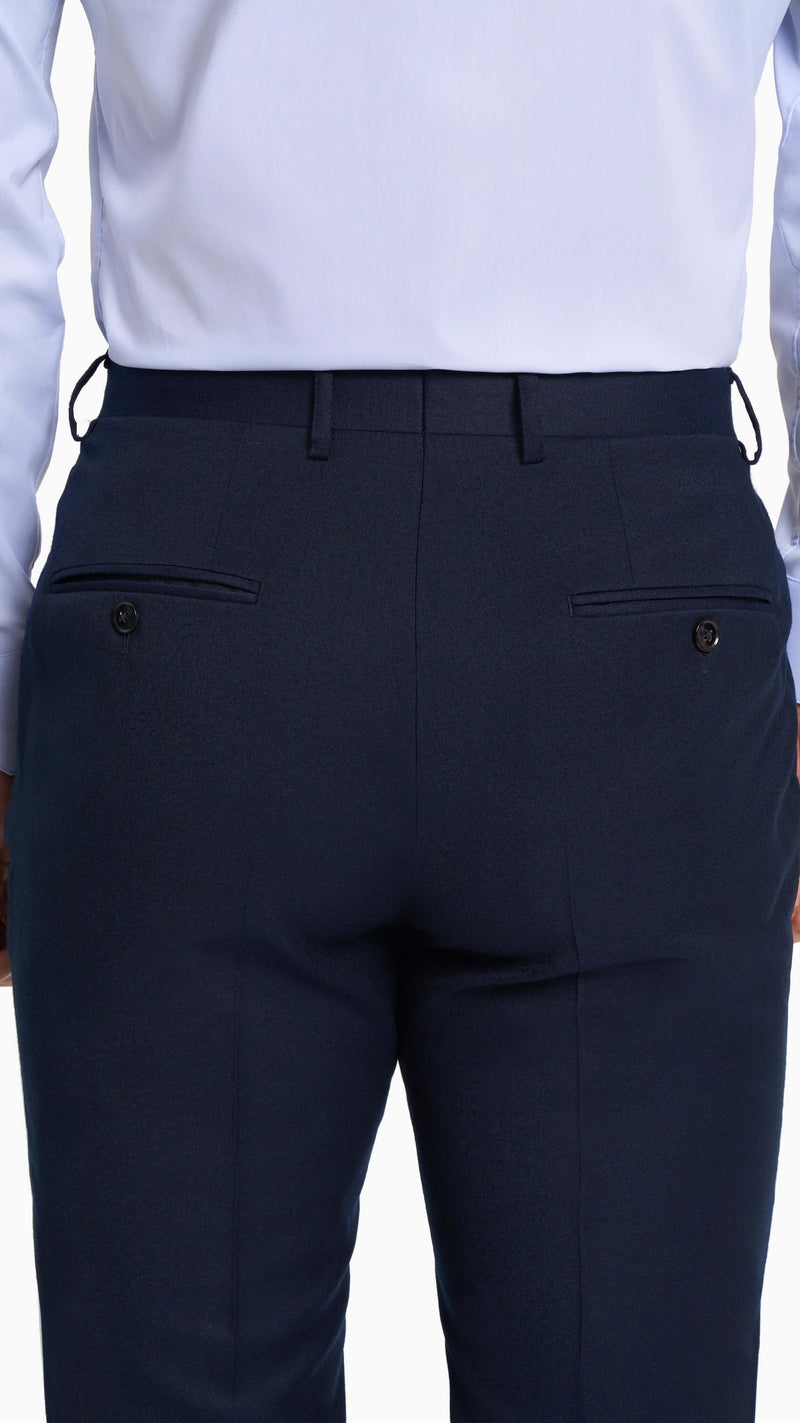 Reda Midnight Blue Flannel Custom Trouser