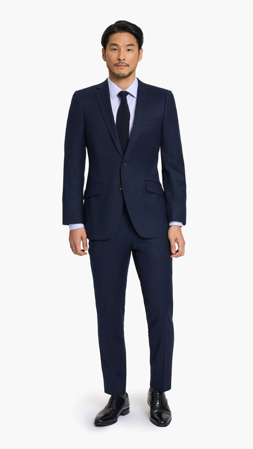 Reda Midnight Blue Flannel Custom Trouser