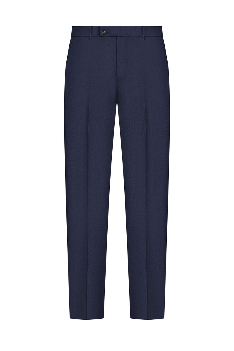 Reda Midnight Blue Flannel Custom Trouser