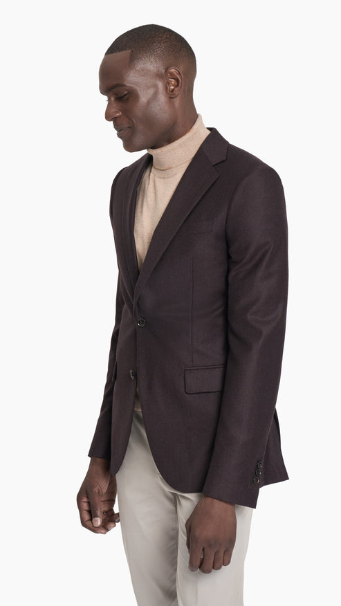 Reda Merlot Flannel Custom Jacket