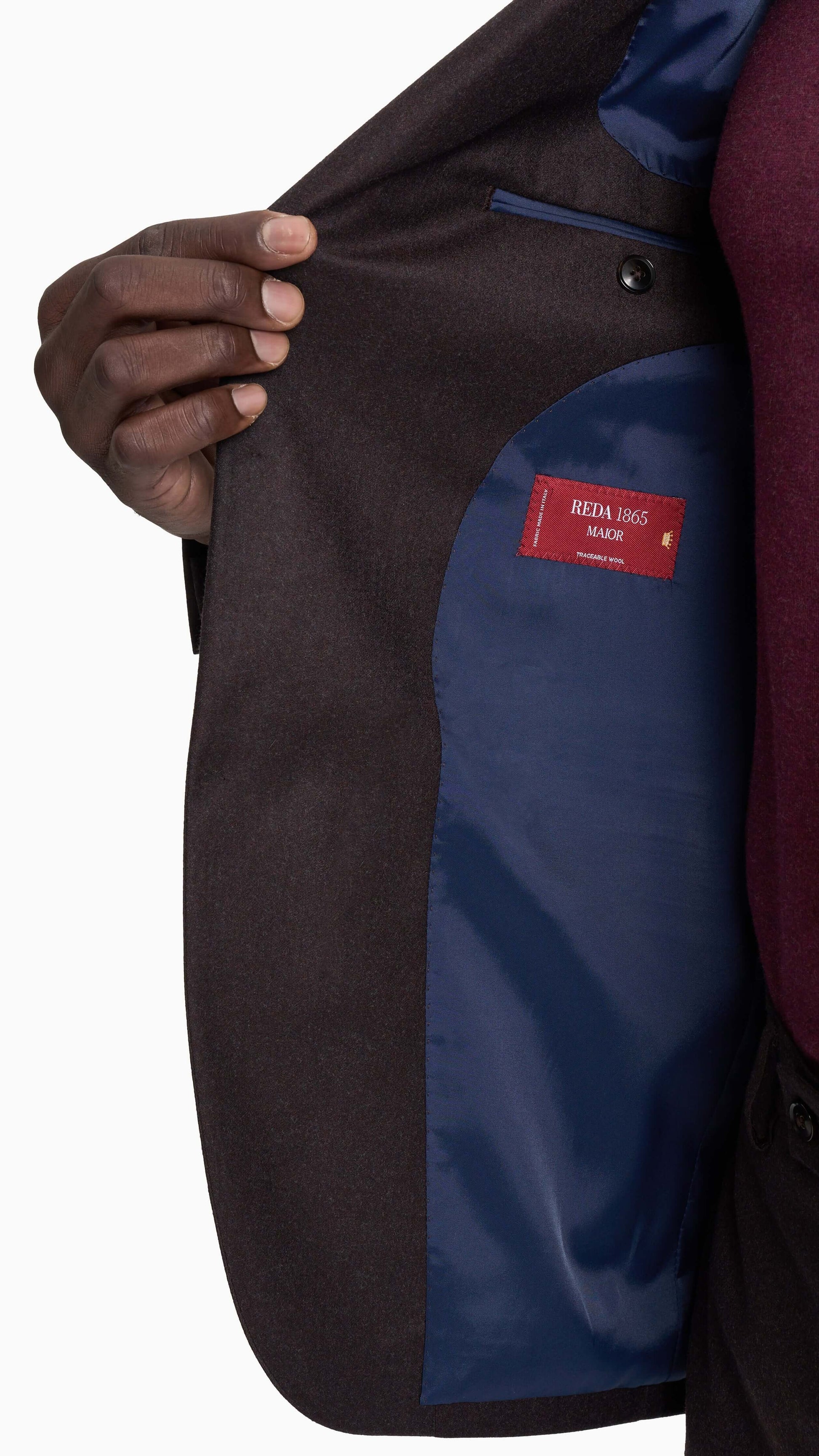Reda Merlot Flannel Custom Jacket