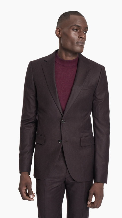 Reda Merlot Flannel Custom Suit